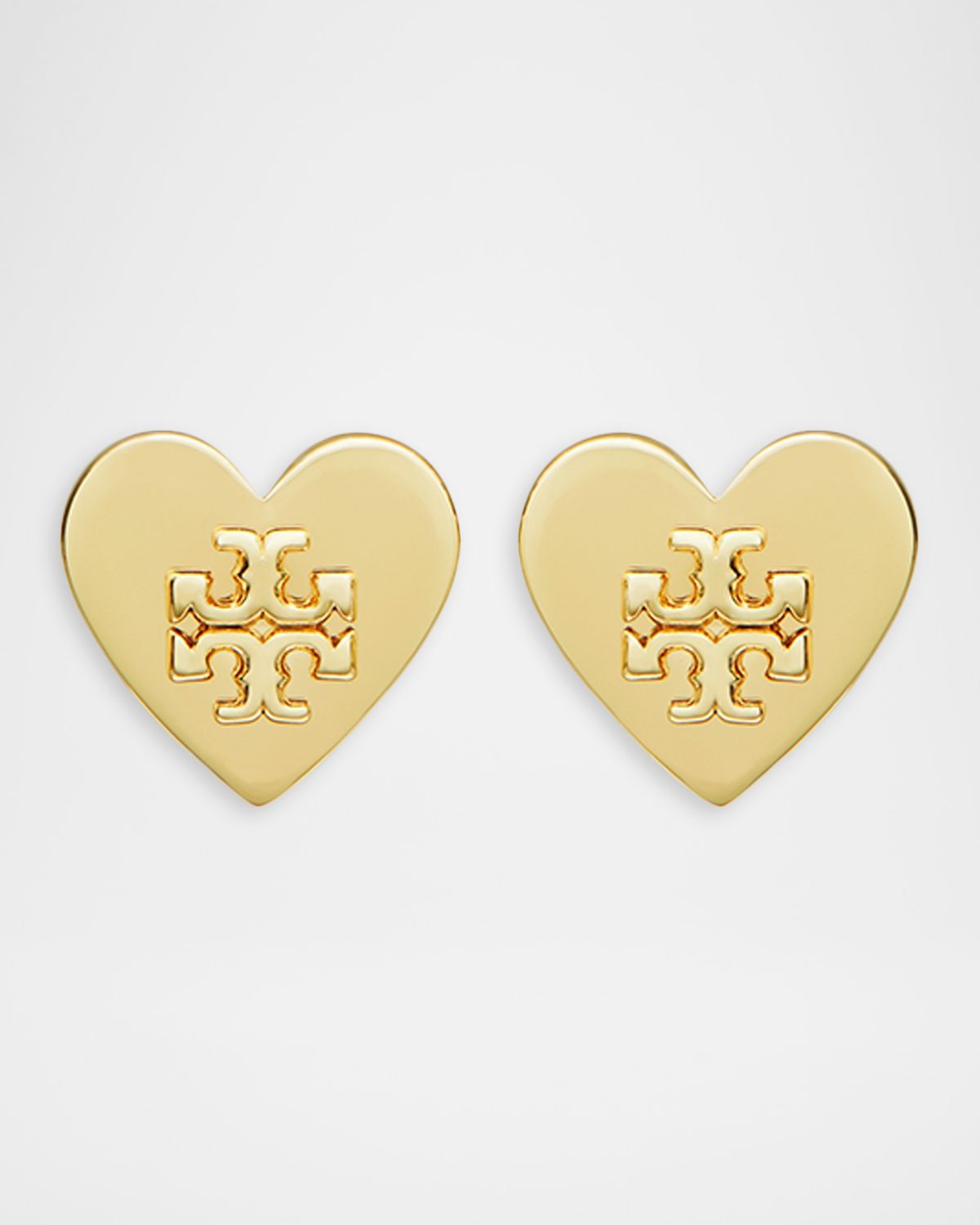 Tory Burch Forget Me Not Heart Stud Earrings