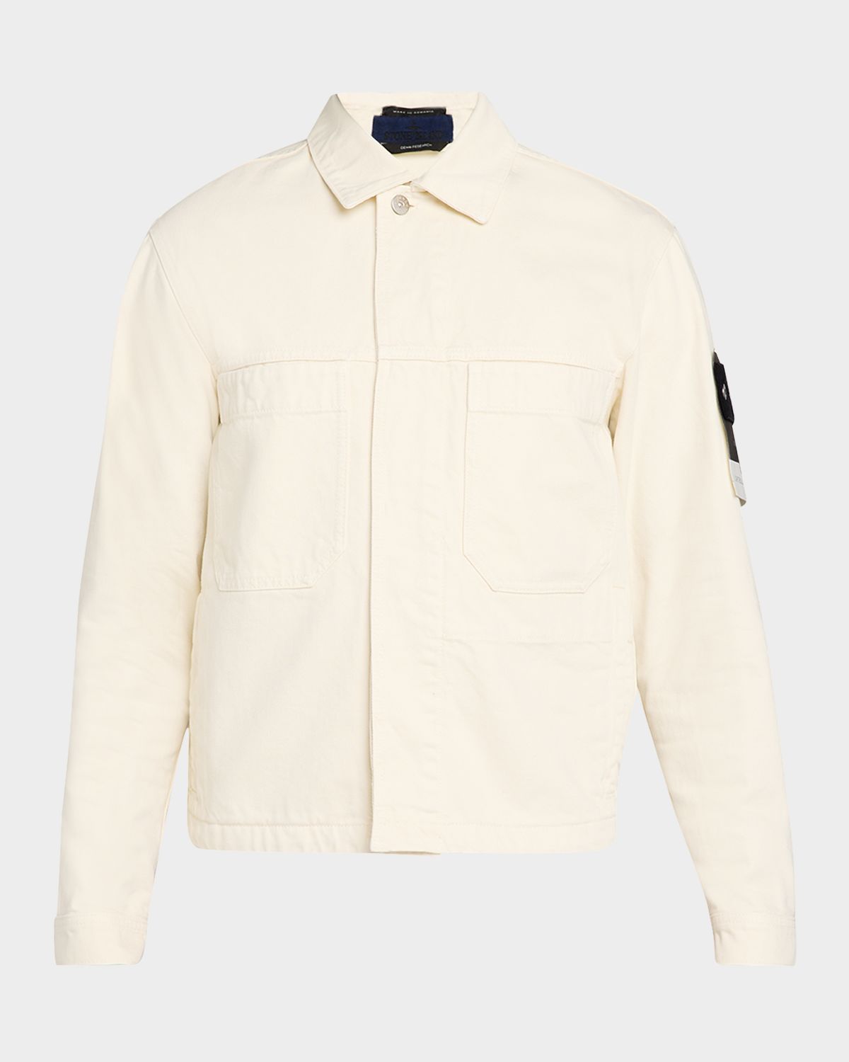 Stone Island Men 's Light Bull Denim-TC Jacket | Thumbnail 6