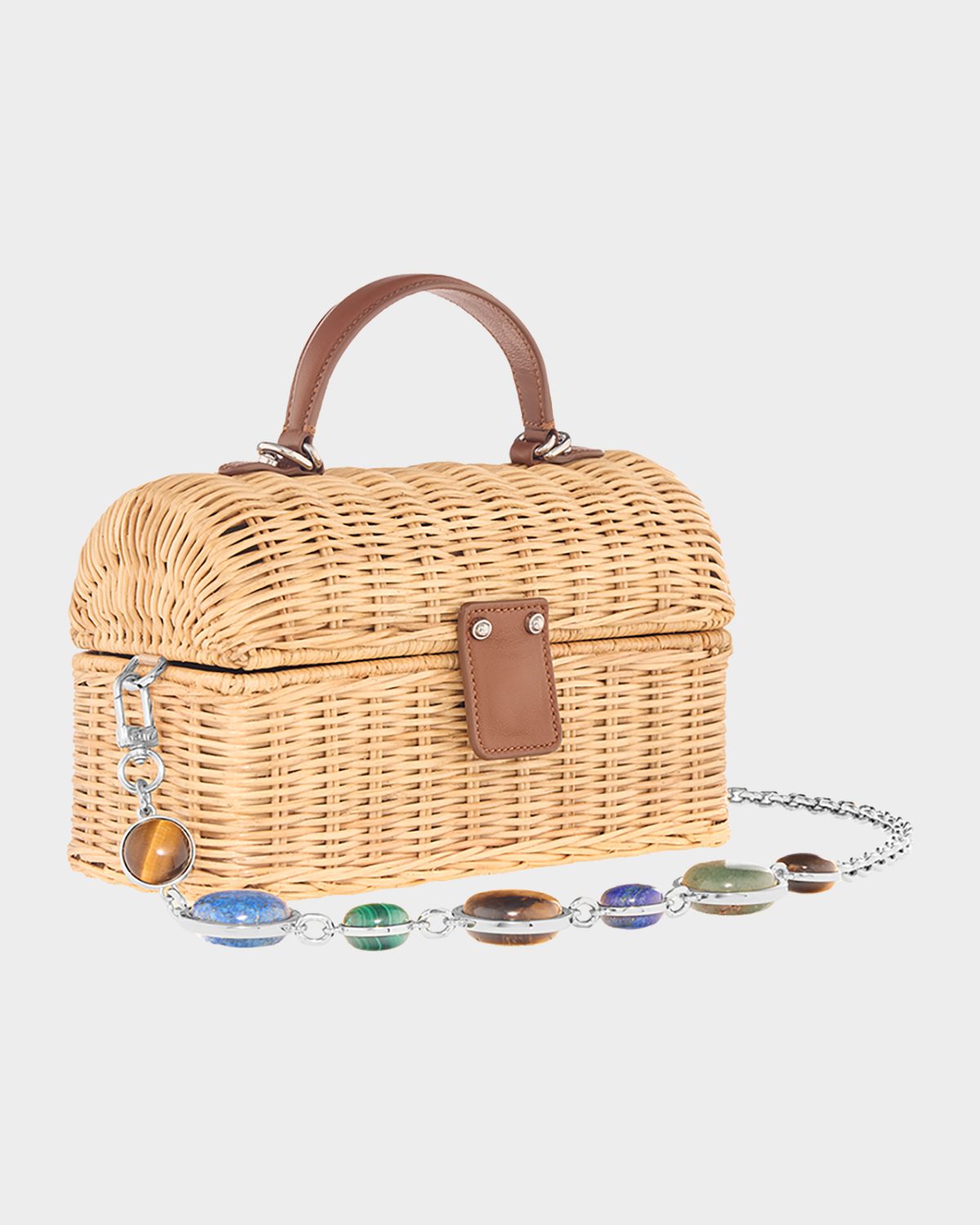 Judith Leiber Couture Isla Rattan Basket Top-Handle Bag | Thumbnail 5
