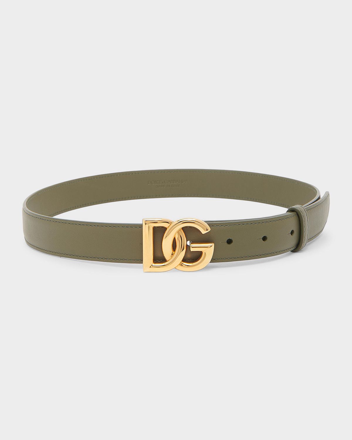 Dolce & Gabbana DG Logo Leather Belt