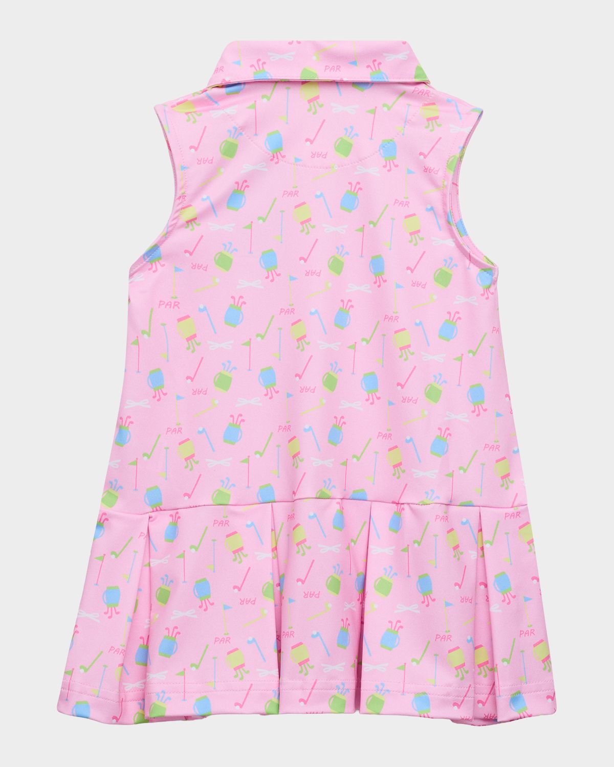 Florence Eiseman Girl 's Golf-Print Performance Knit Dress, Size 12M-