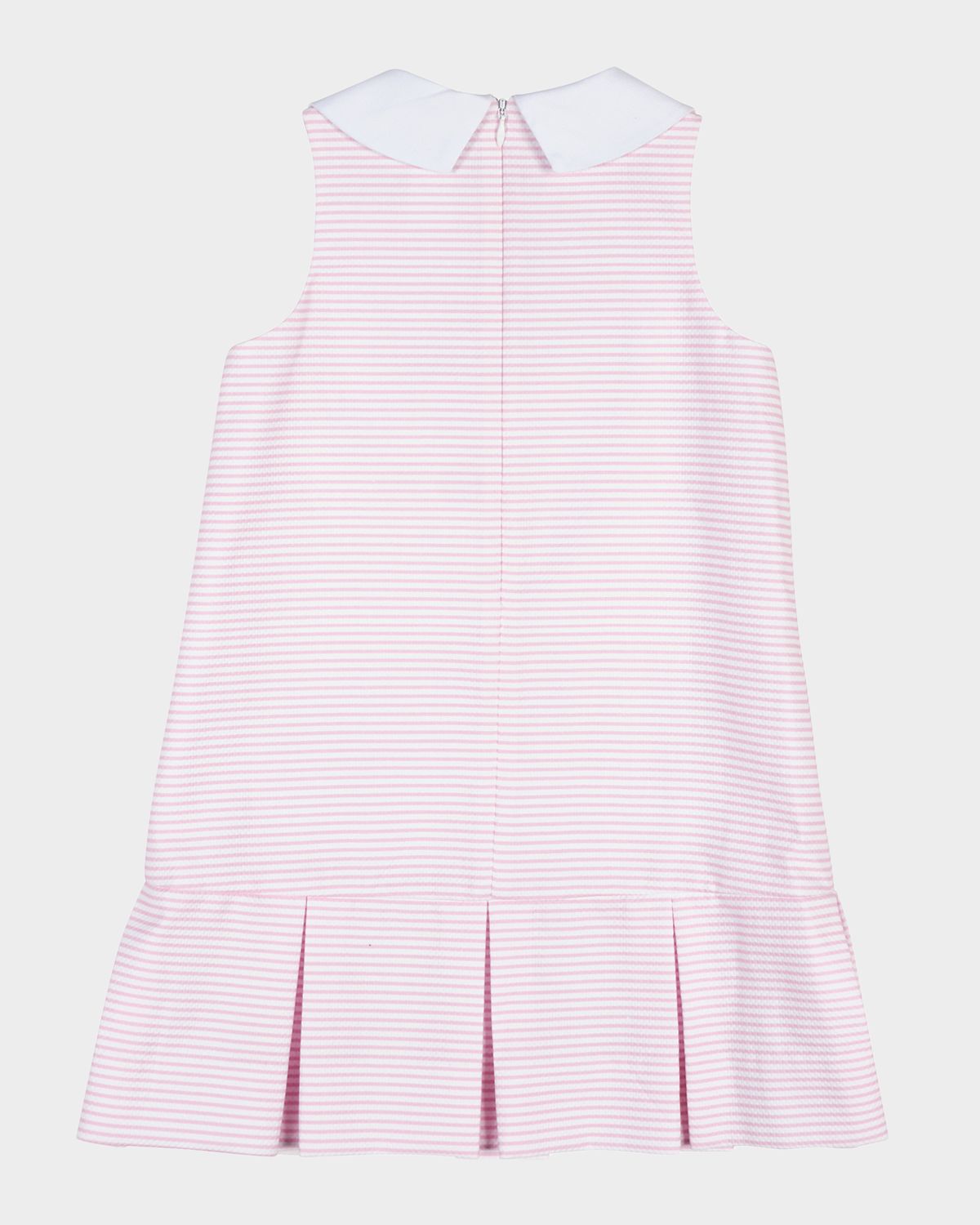 Florence Eiseman Girl 's Striped Pique Cotton Dress, Size 2T-8