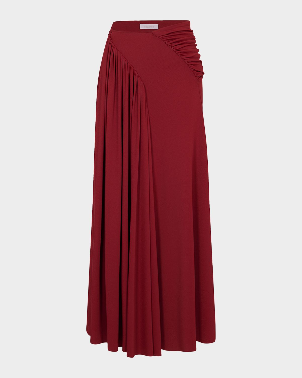 Rabanne Side Ruched Maxi Skirt
