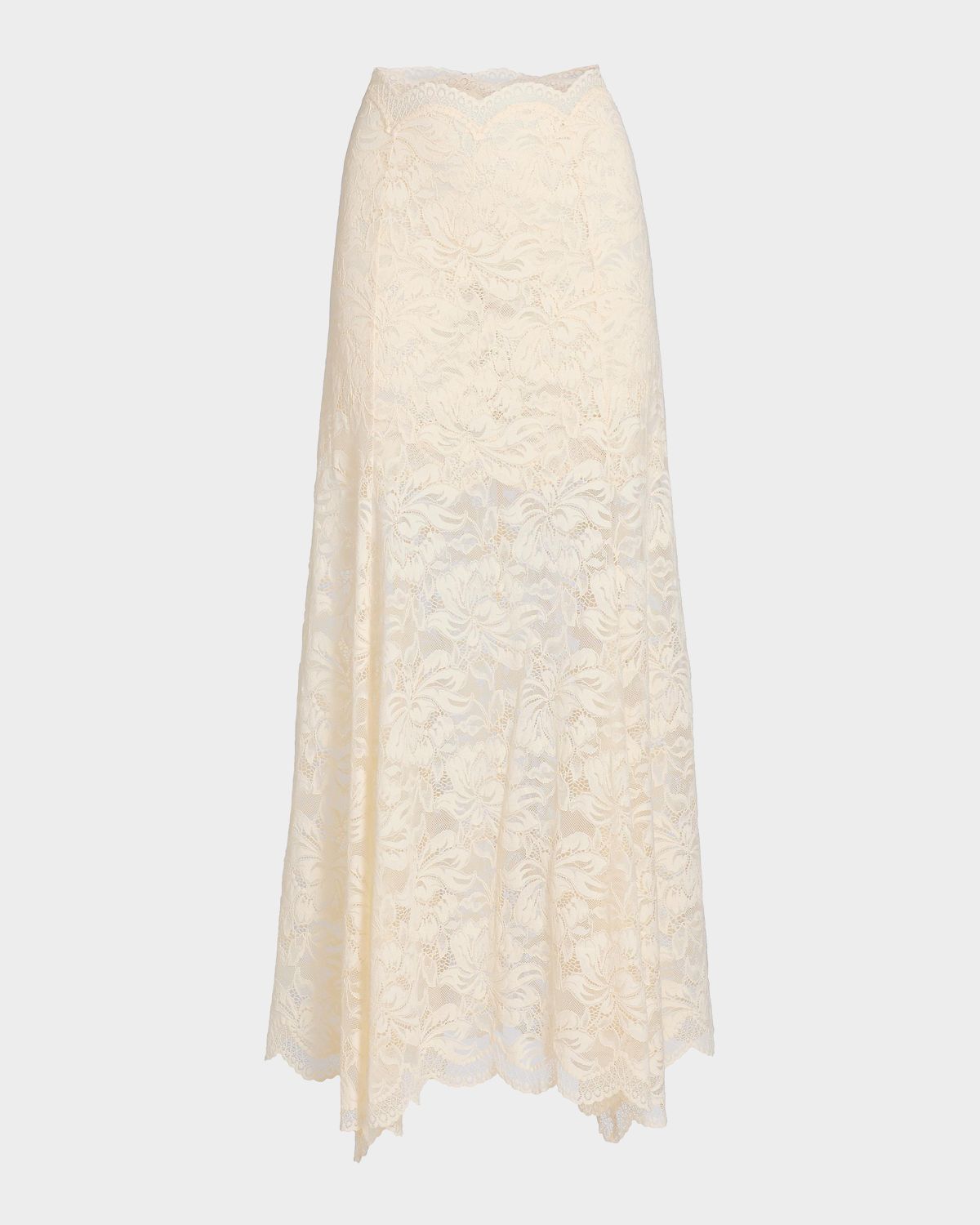 Rabanne Lace A-Line Maxi Skirt