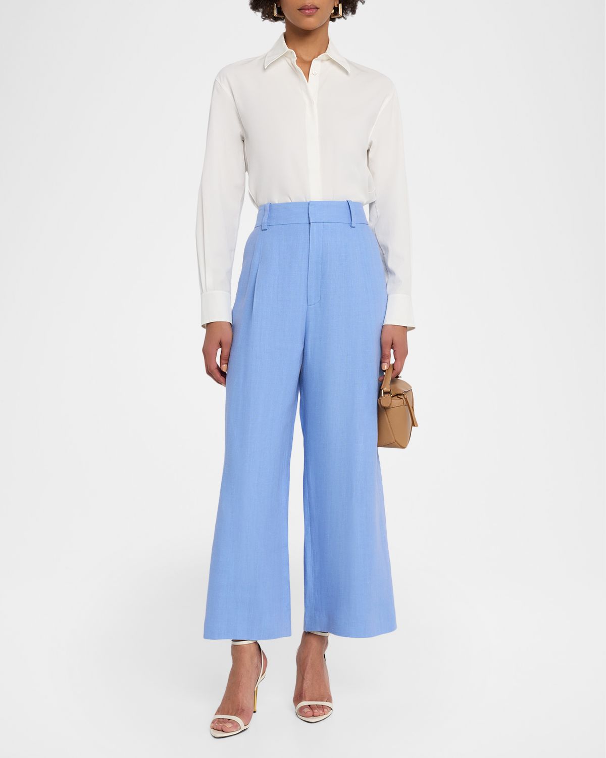 Smythe Linen Cropped Pants