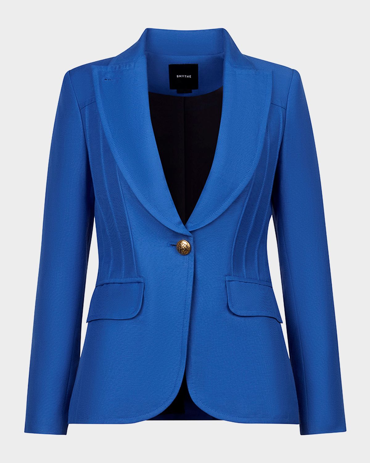 Smythe Single-Breasted Pintuck Blazer