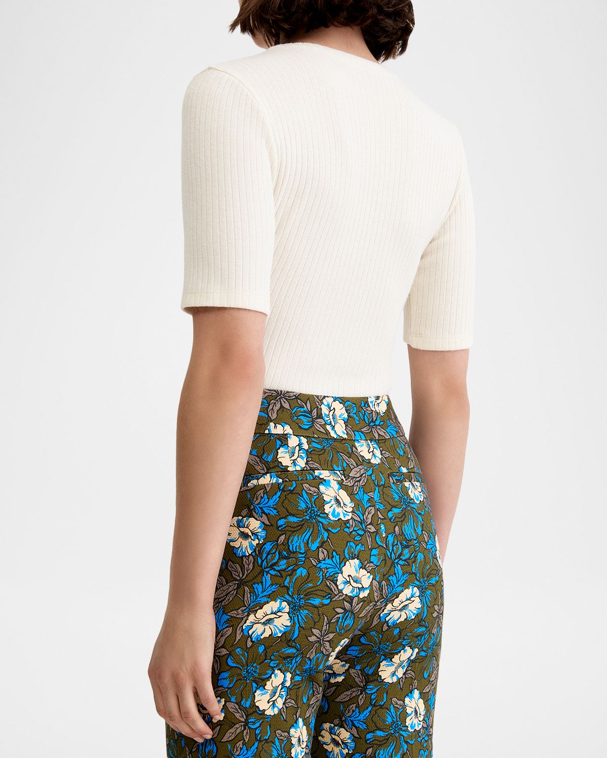 Smythe Elbow-Sleeve Knit Top