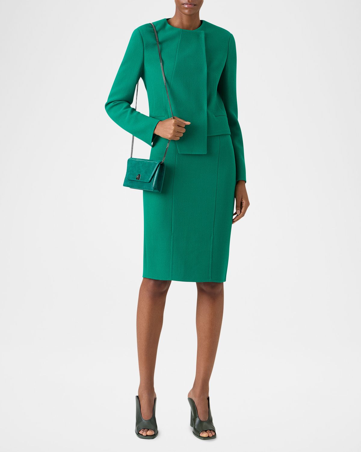 Akris Hemilio Asymmetric Double-Faced Wool Jacket | Thumbnail 6 Akris Hemilio Asymmetric Double-Faced Wool Jacket | Thumbnail 6