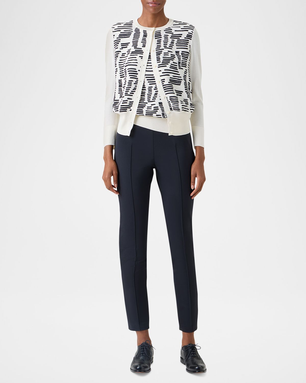 Akris Dance Movement Printed Silk Cardigan | Thumbnail 6 Akris Dance Movement Printed Silk Cardigan | Thumbnail 6
