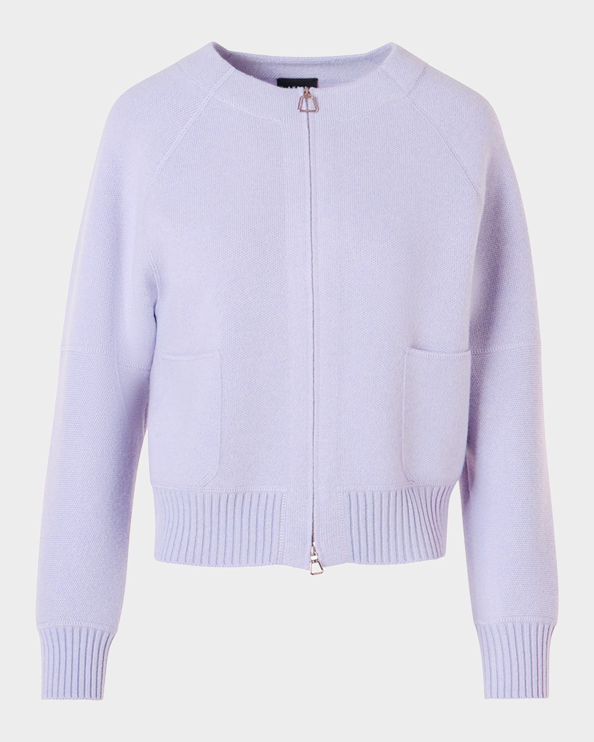 Akris Cashmere Pique Zipped Cardigan | Thumbnail 1 Akris Cashmere Pique Zipped Cardigan | Thumbnail 1
