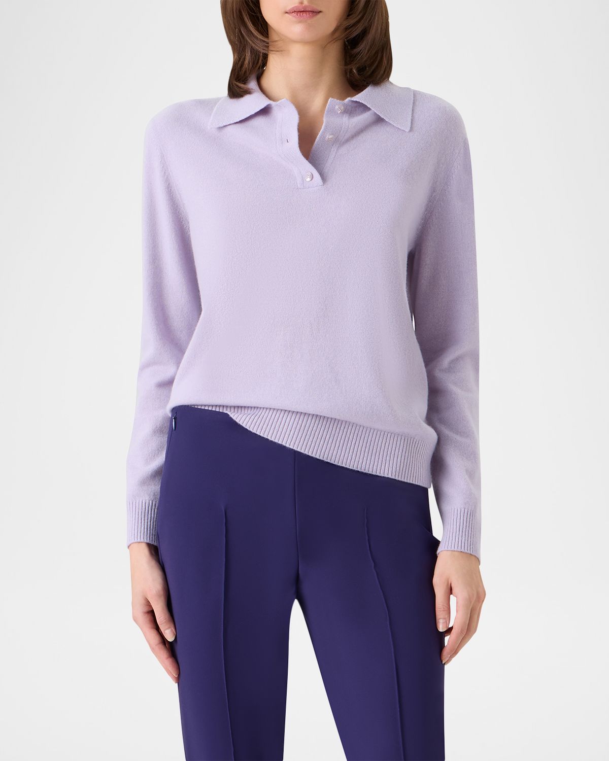 Akris Cashmere Knit Polo Sweater | Thumbnail 4 Akris Cashmere Knit Polo Sweater | Thumbnail 4