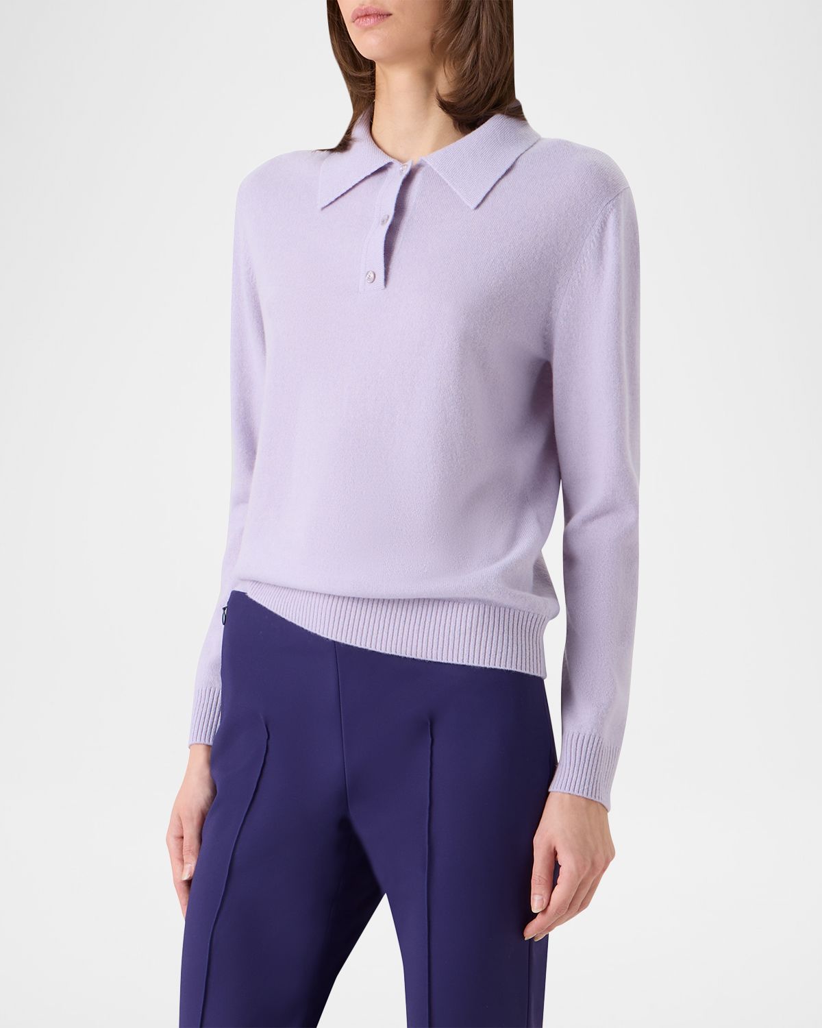 Akris Cashmere Knit Polo Sweater | Thumbnail 6 Akris Cashmere Knit Polo Sweater | Thumbnail 6