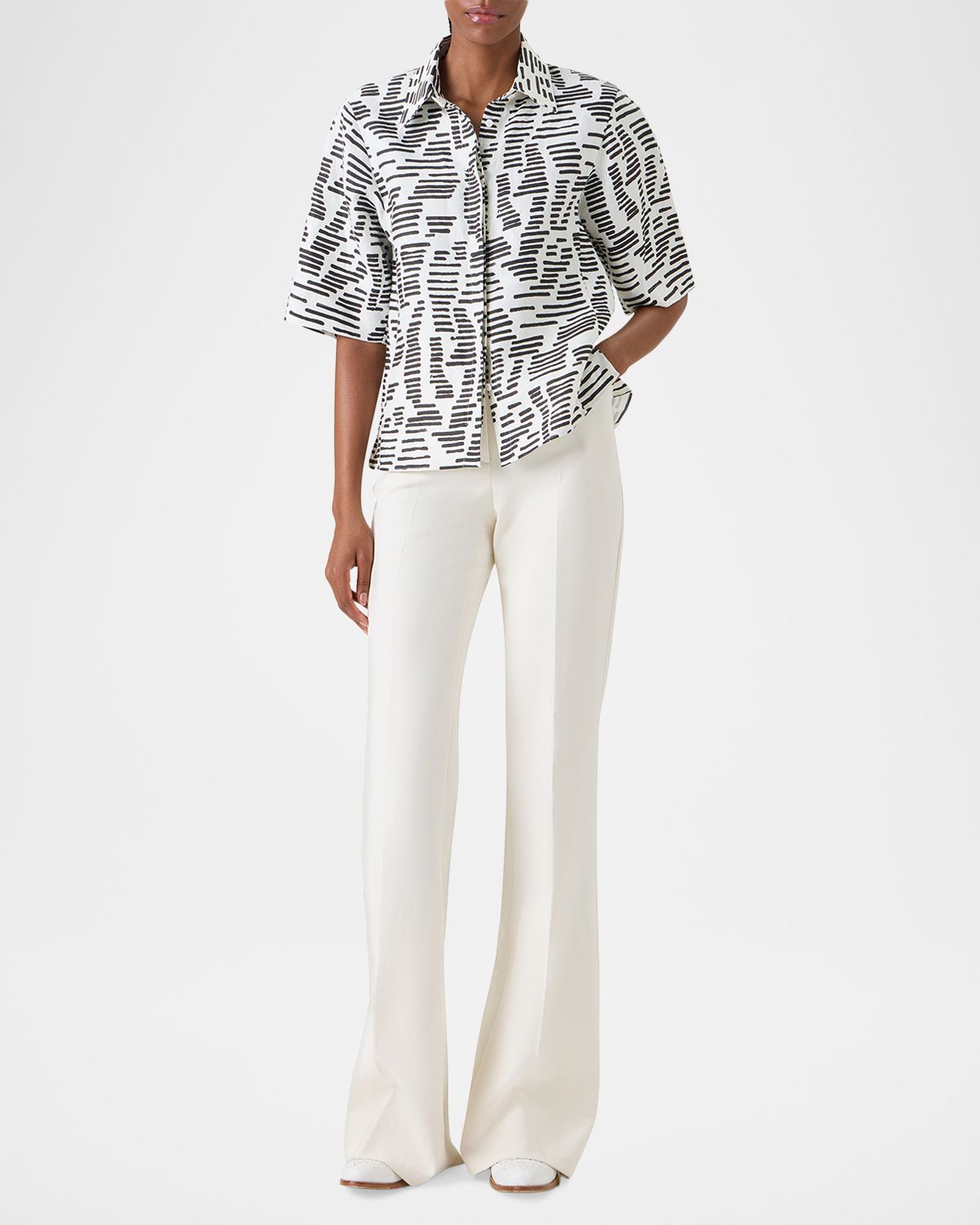 Akris Dance Movements Linen Toile Blouse | Thumbnail 6 Akris Dance Movements Linen Toile Blouse | Thumbnail 6