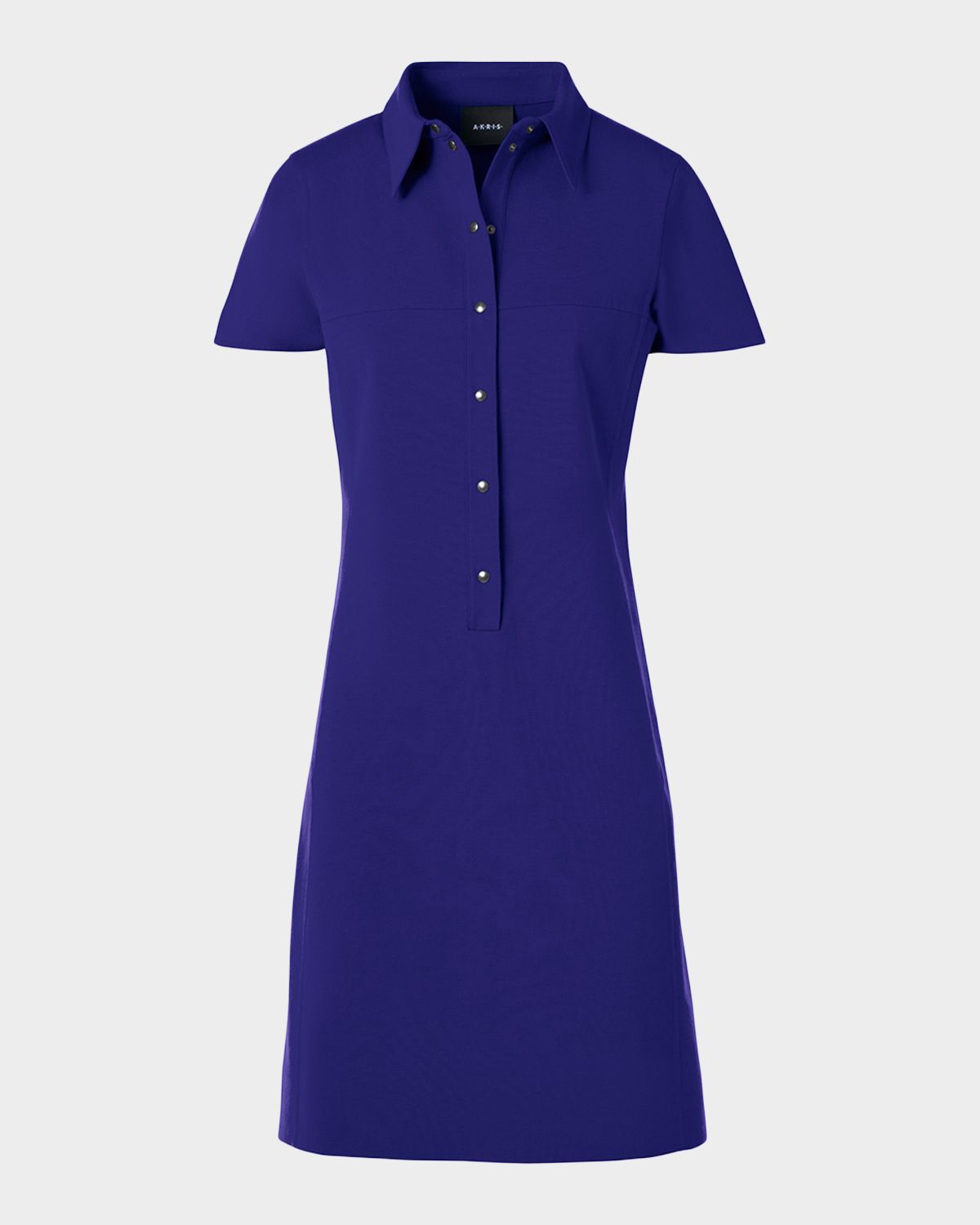 Akris Cotton-Silk Stretch Polo Dress