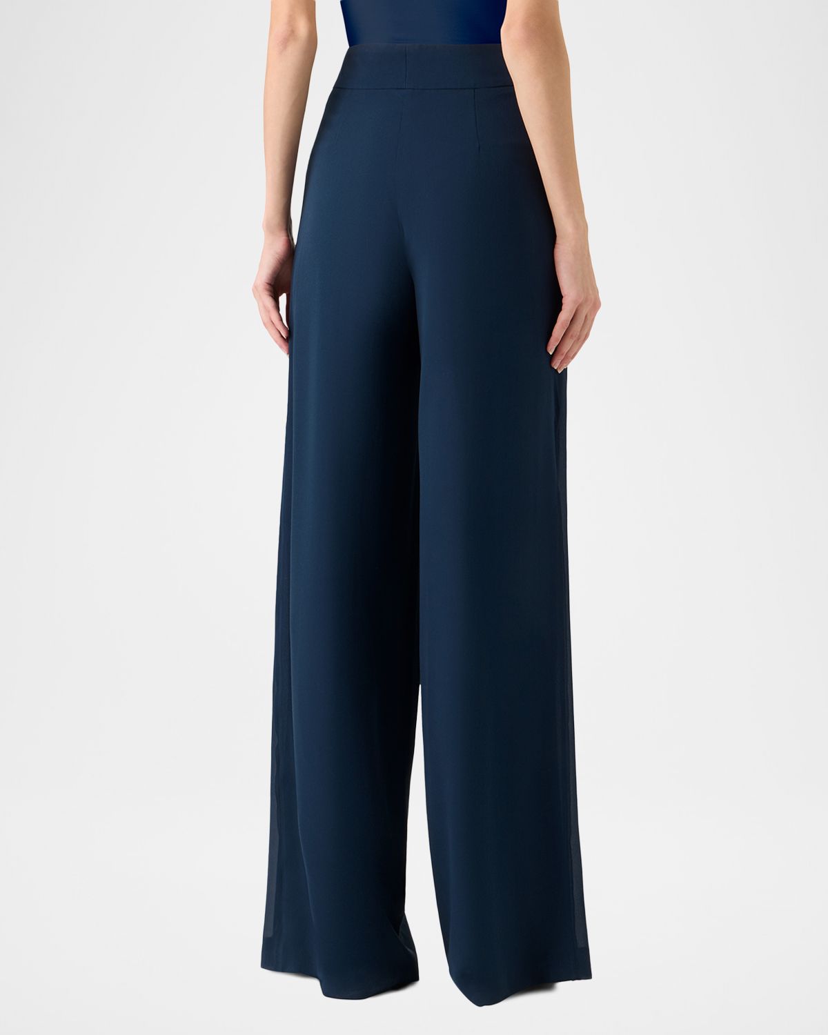 Akris Fellia Silk Georgette Flared Pants | Thumbnail 3 Akris Fellia Silk Georgette Flared Pants | Thumbnail 3
