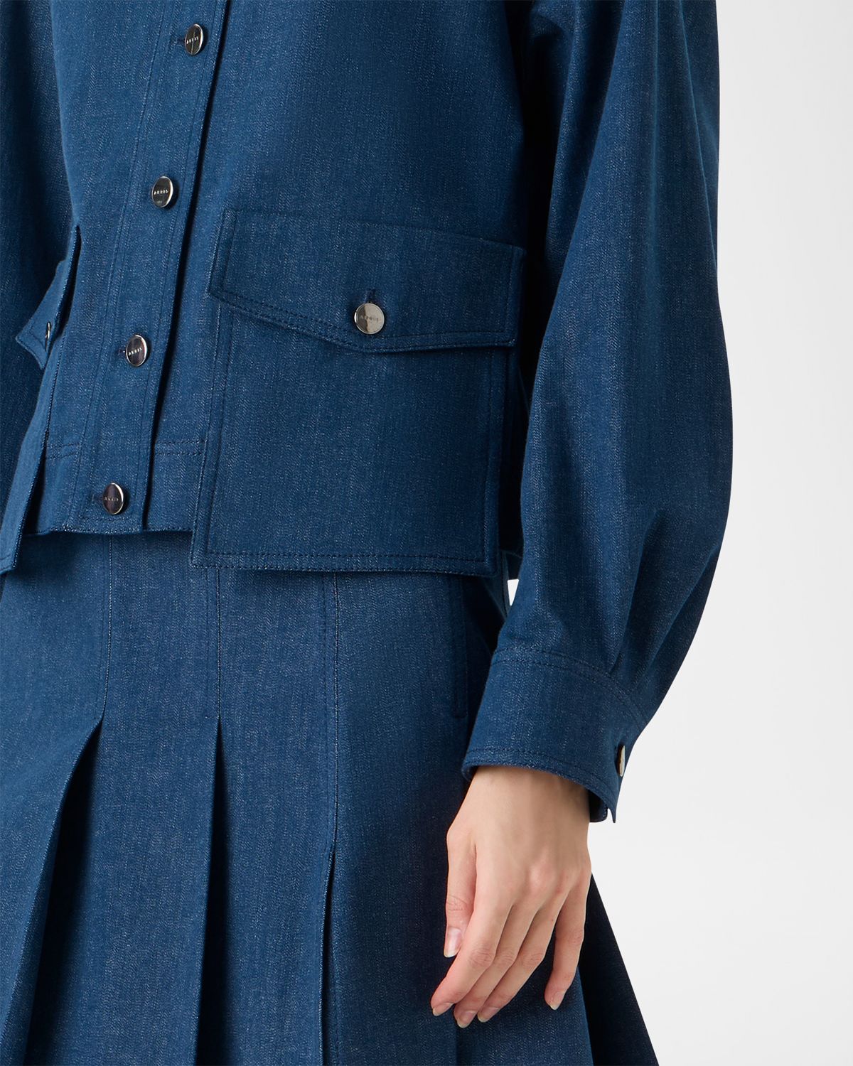 Akris Hilly Stretch Denim Jacket | Thumbnail 5 Akris Hilly Stretch Denim Jacket | Thumbnail 5