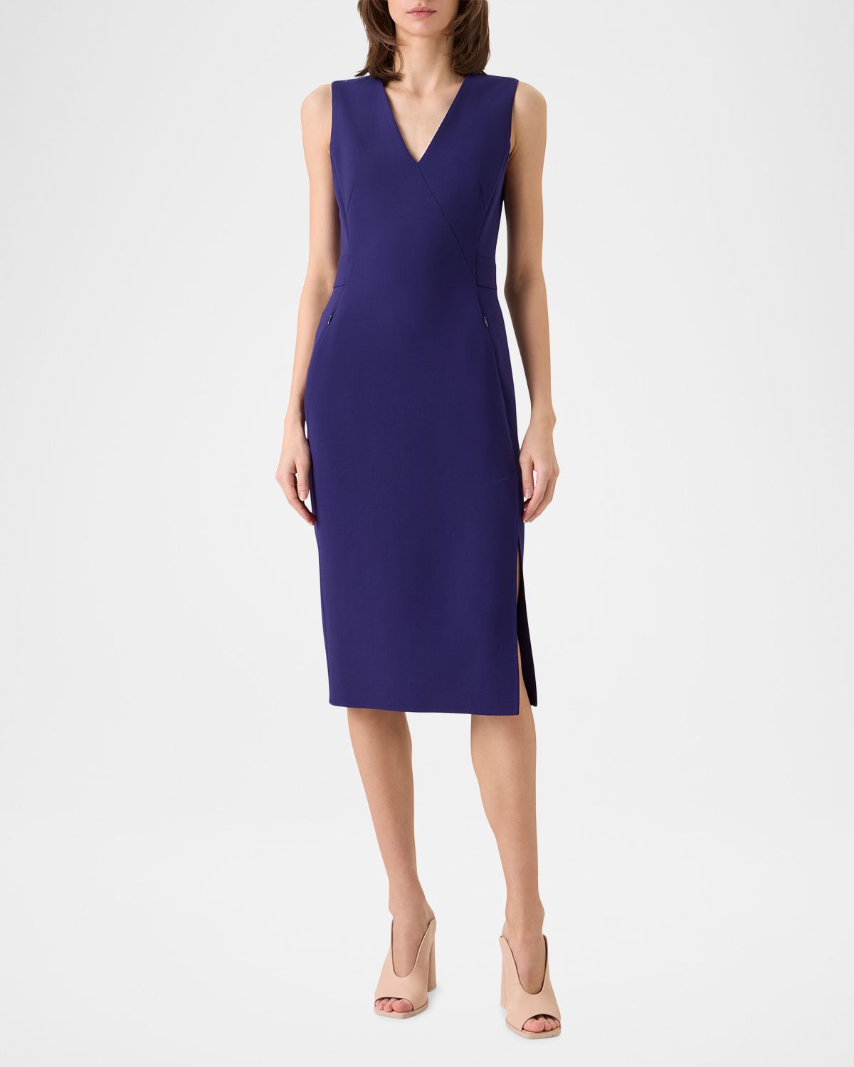 Akris Bi-Stretch Wool Double-Face Shift Dress | Thumbnail 6