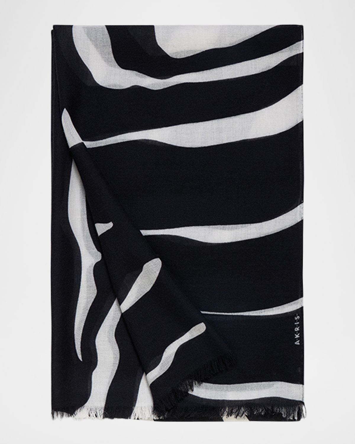 Akris Cashmere Zebra Stripe Scarf | Thumbnail 3 Akris Cashmere Zebra Stripe Scarf | Thumbnail 3
