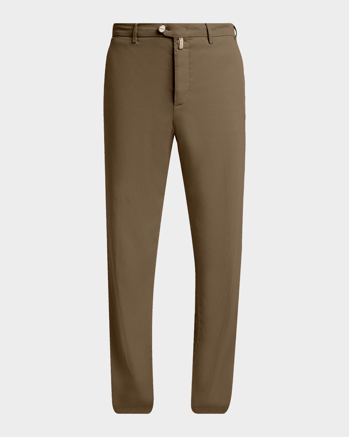Kiton Men 's Lyocell Stretch Straight Leg Flat-Front Pants