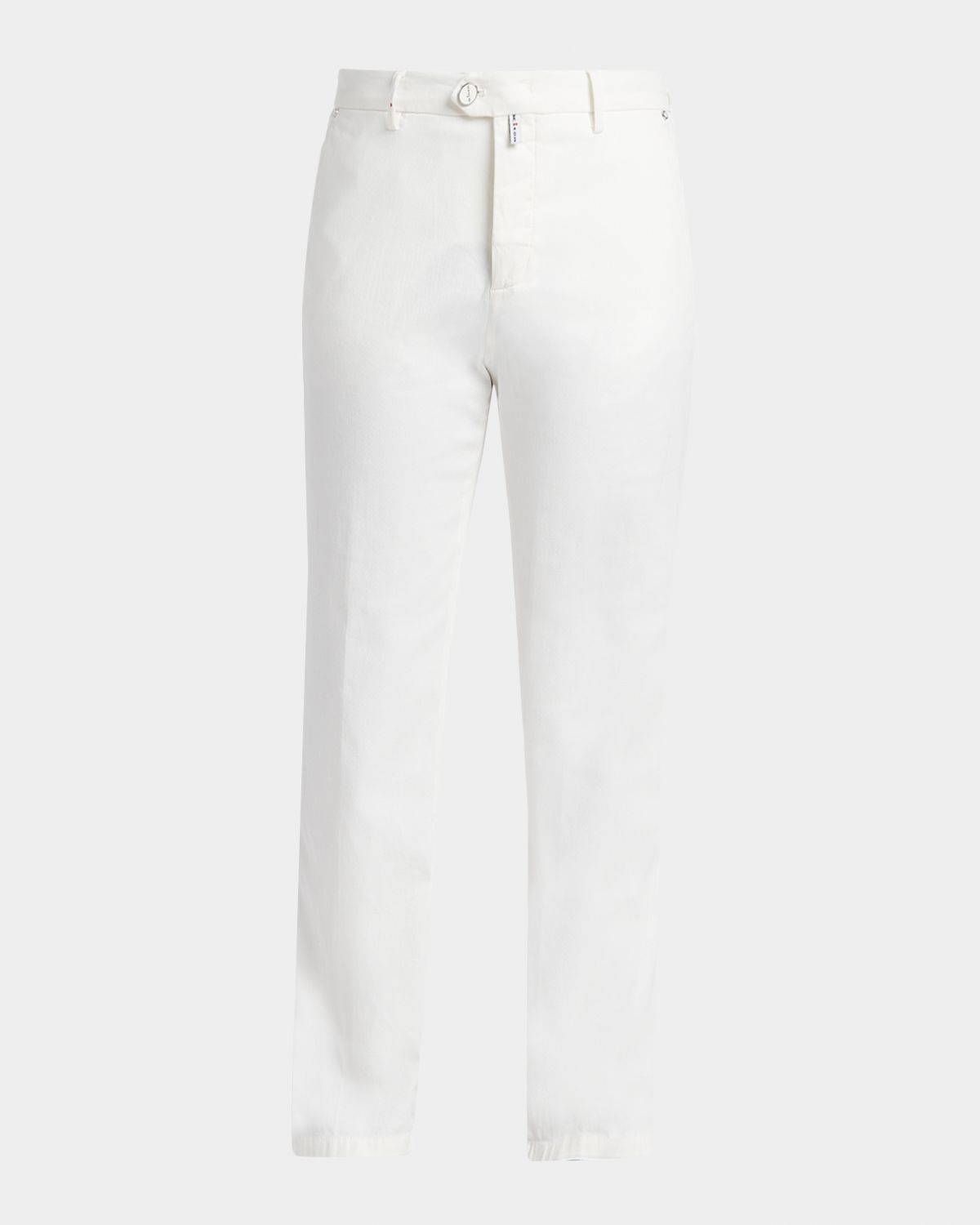 Kiton Men 's Lyocell Stretch Straight Leg Flat-Front Pants