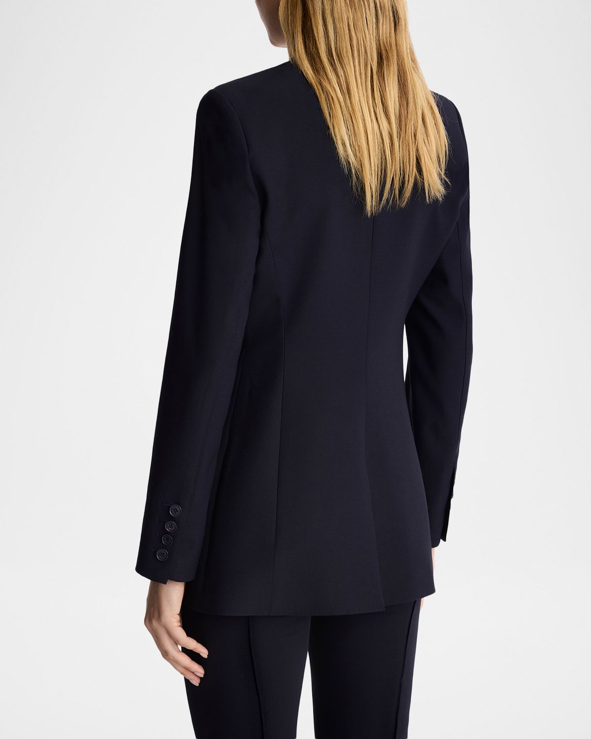 Smythe Collarless Single-Button Blazer