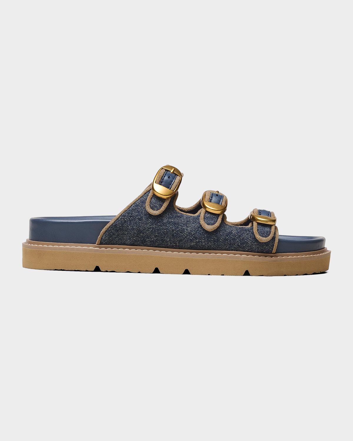 Marc Jacobs The Denim Suede Kiki Slides | Thumbnail 7 Marc Jacobs The Denim Suede Kiki Slides | Thumbnail 7