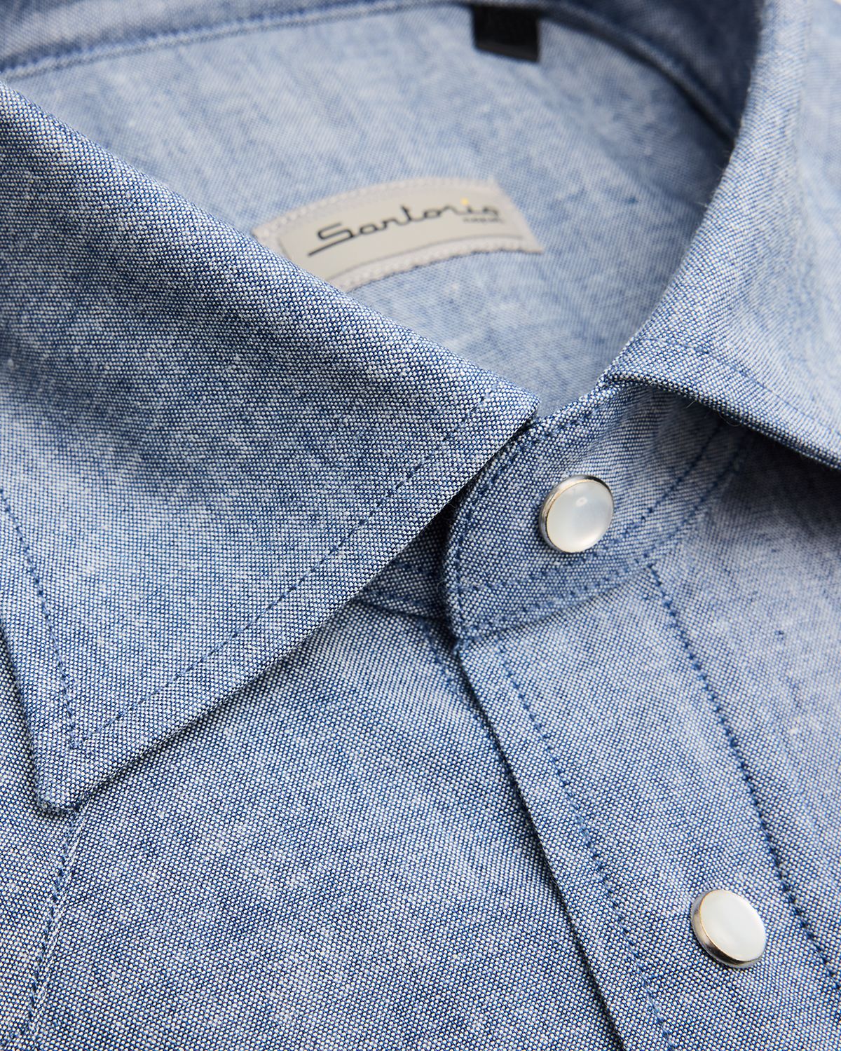 Sartorio Igor Chambray Classic Button-Down Shirt