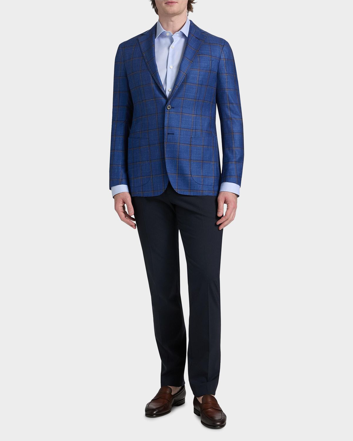 Sartorio Men 's Plaid Wool Single-Breasted Sport Coat | Thumbnail 2 Sartorio Men 's Plaid Wool Single-Breasted Sport Coat | Thumbnail 2