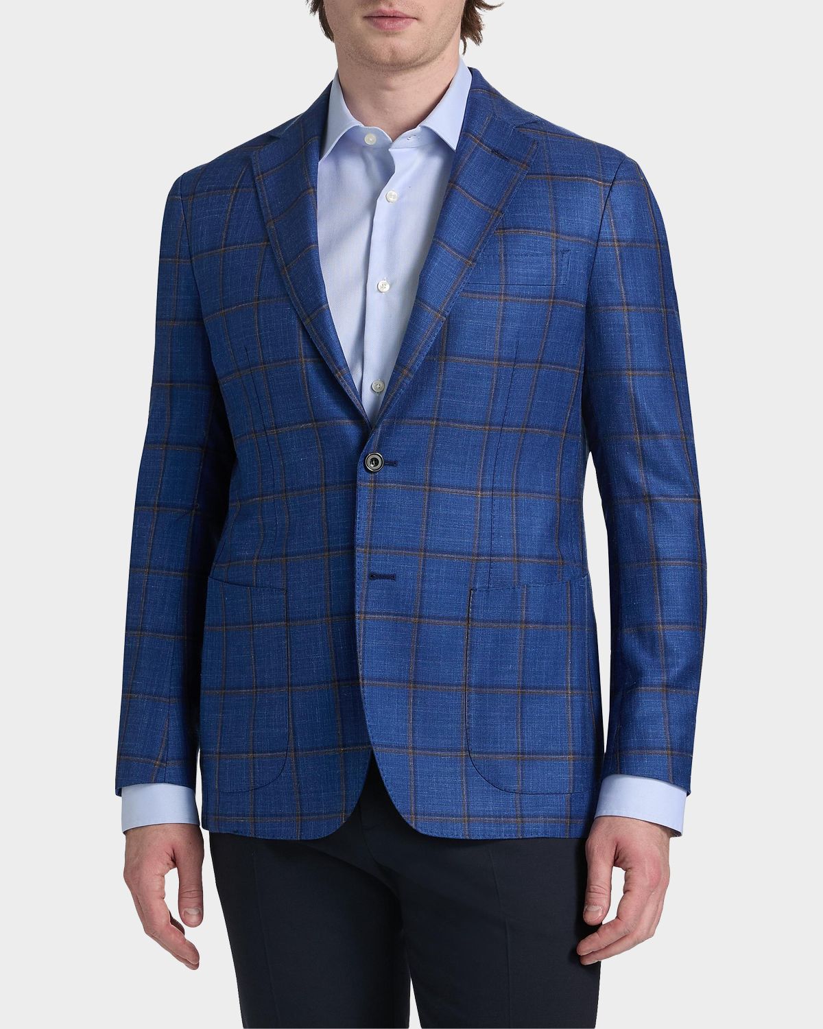 Sartorio Men 's Plaid Wool Single-Breasted Sport Coat | Thumbnail 4 Sartorio Men 's Plaid Wool Single-Breasted Sport Coat | Thumbnail 4