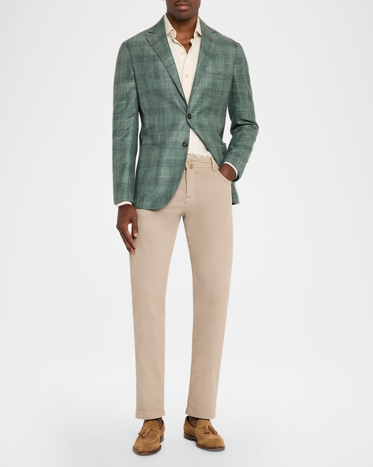 Sartorio Men 's Check Wool-Linen Sport Coat | Thumbnail 2