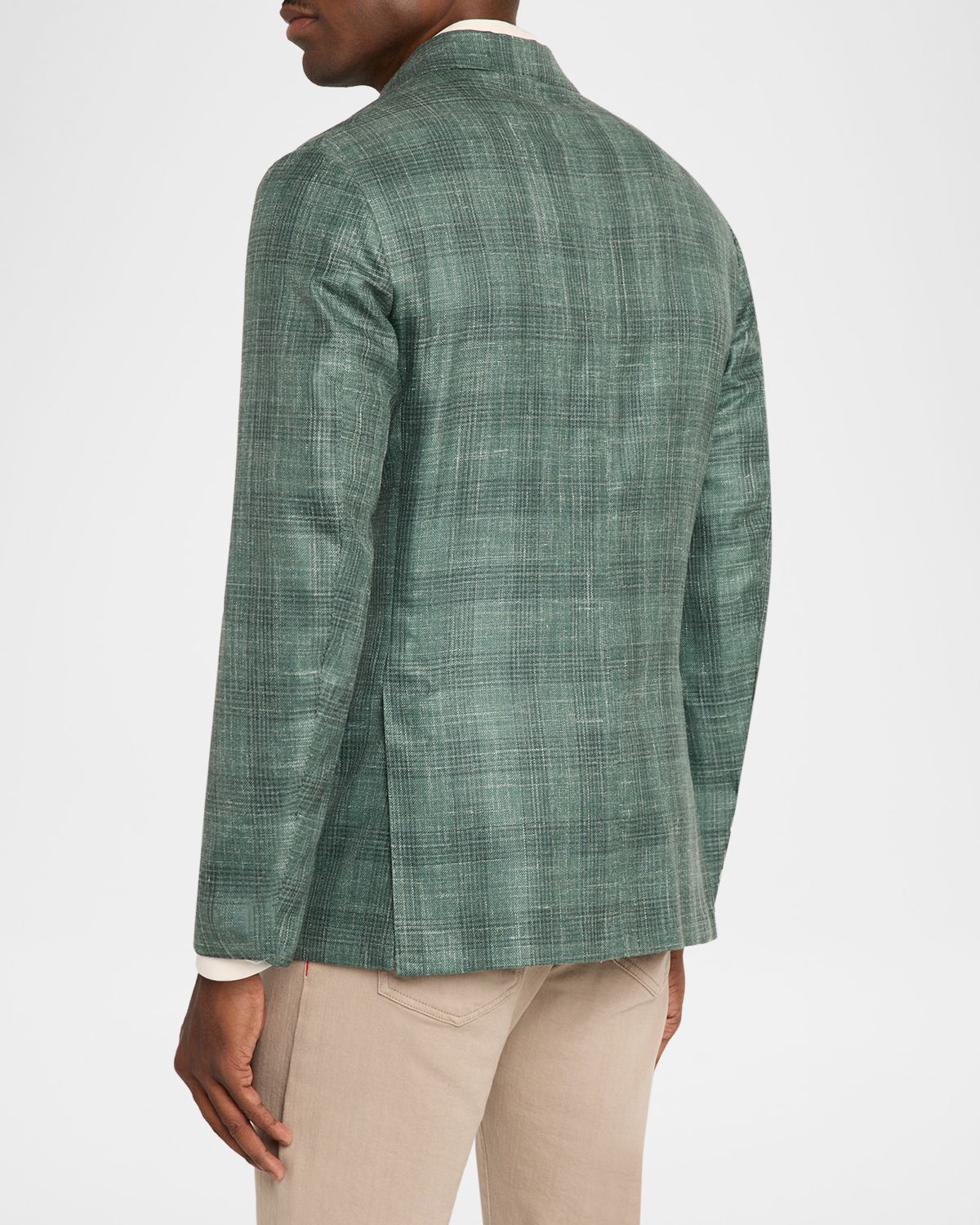 Sartorio Men 's Check Wool-Linen Sport Coat | Thumbnail 3