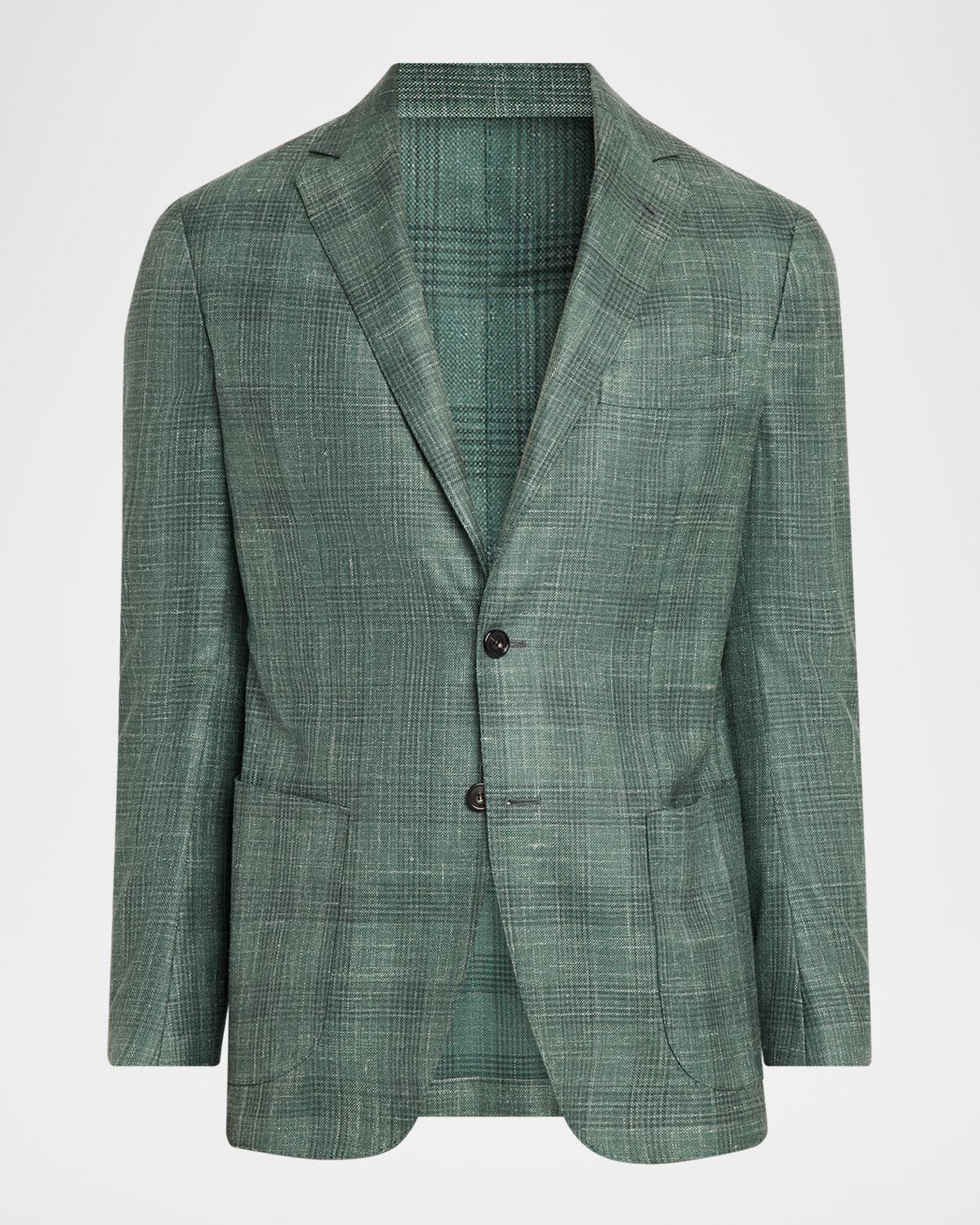 Sartorio Men 's Check Wool-Linen Sport Coat
