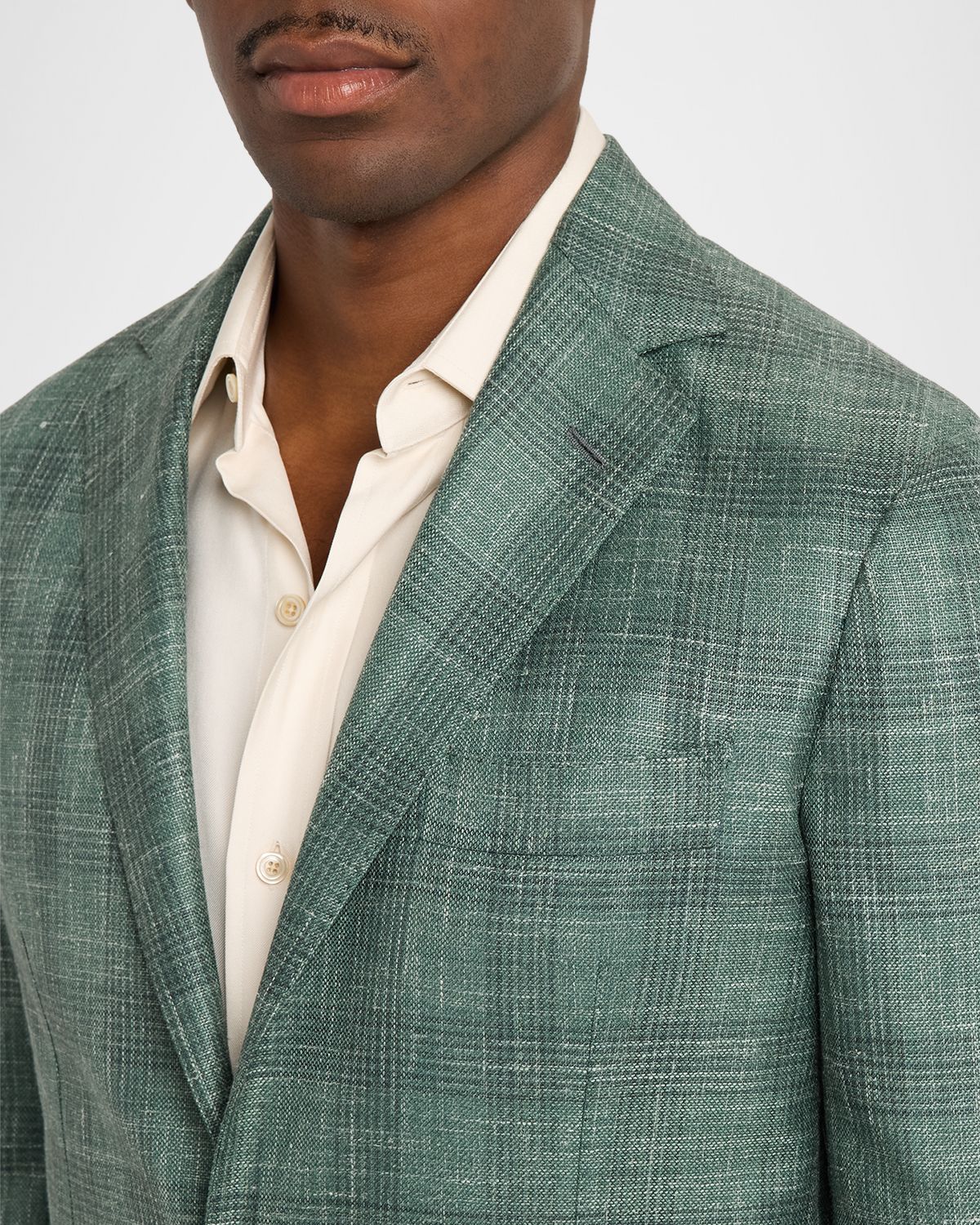 Sartorio Men 's Check Wool-Linen Sport Coat | Thumbnail 5