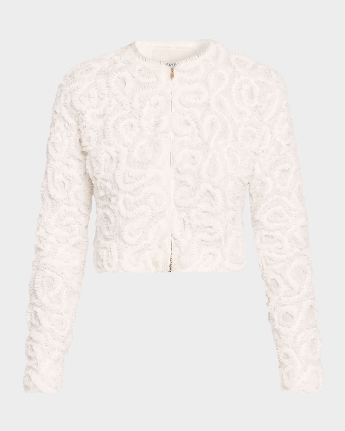 Lafayette 148 New York Ruffle Zip-Front Jacket