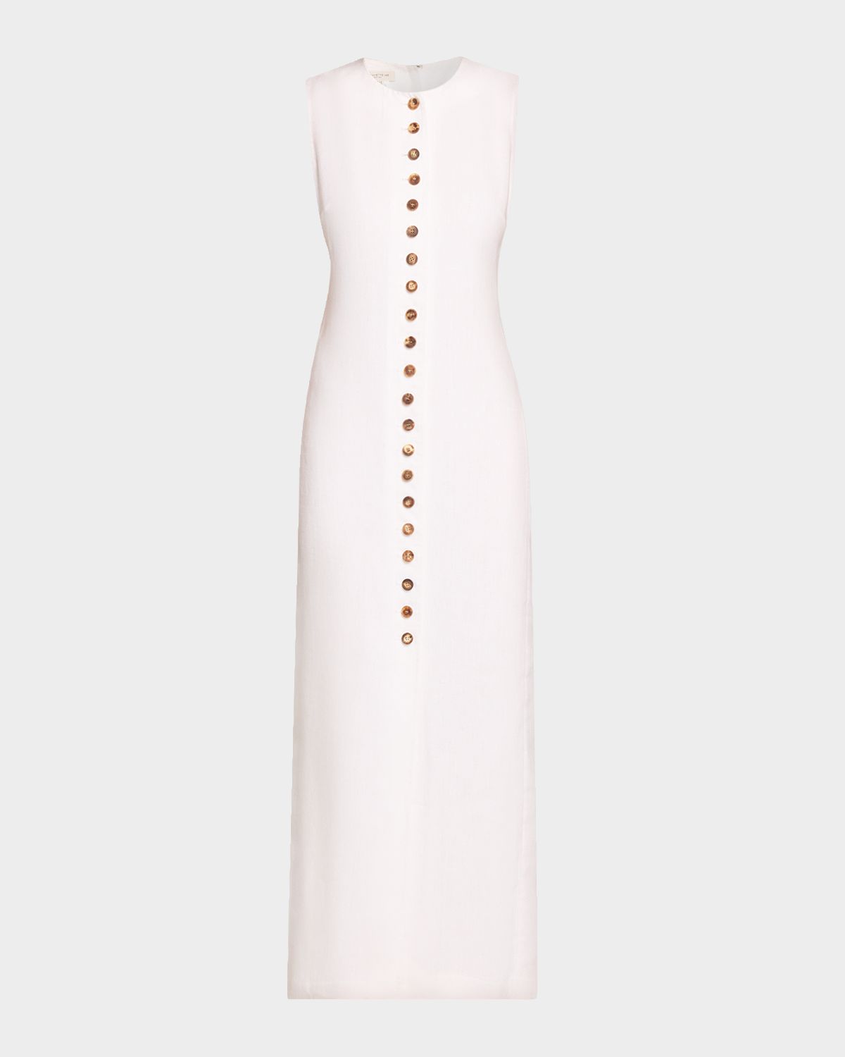 Lafayette 148 New York Button-Front Linen Maxi Dress