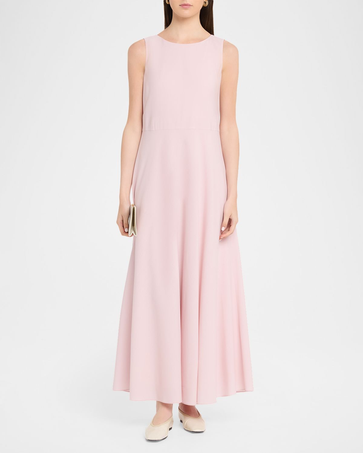 Lafayette 148 New York Sleeveless A-Line Maxi Dress
