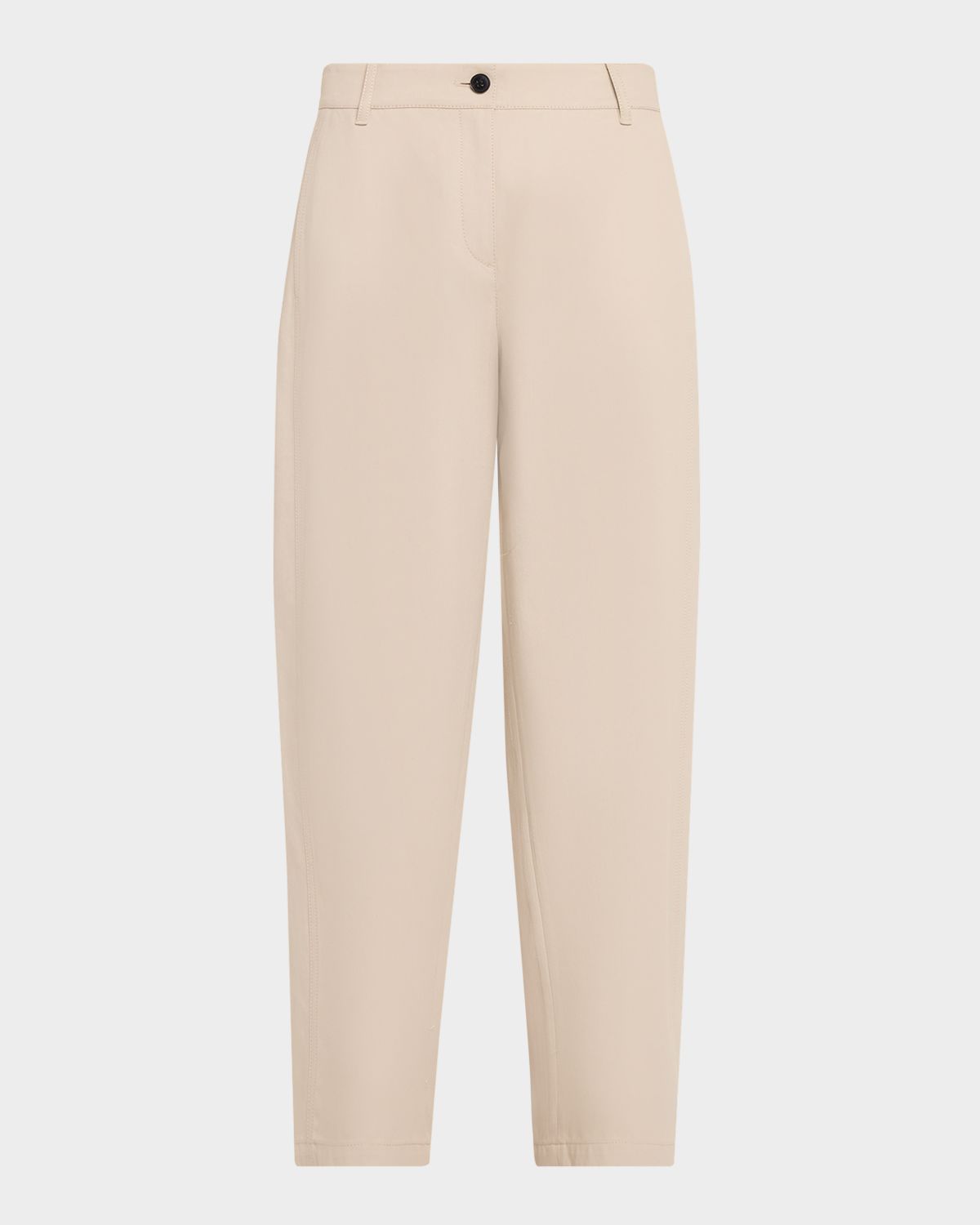 Lafayette 148 New York Chrystie Cropped Twill Barrel-Leg Pants