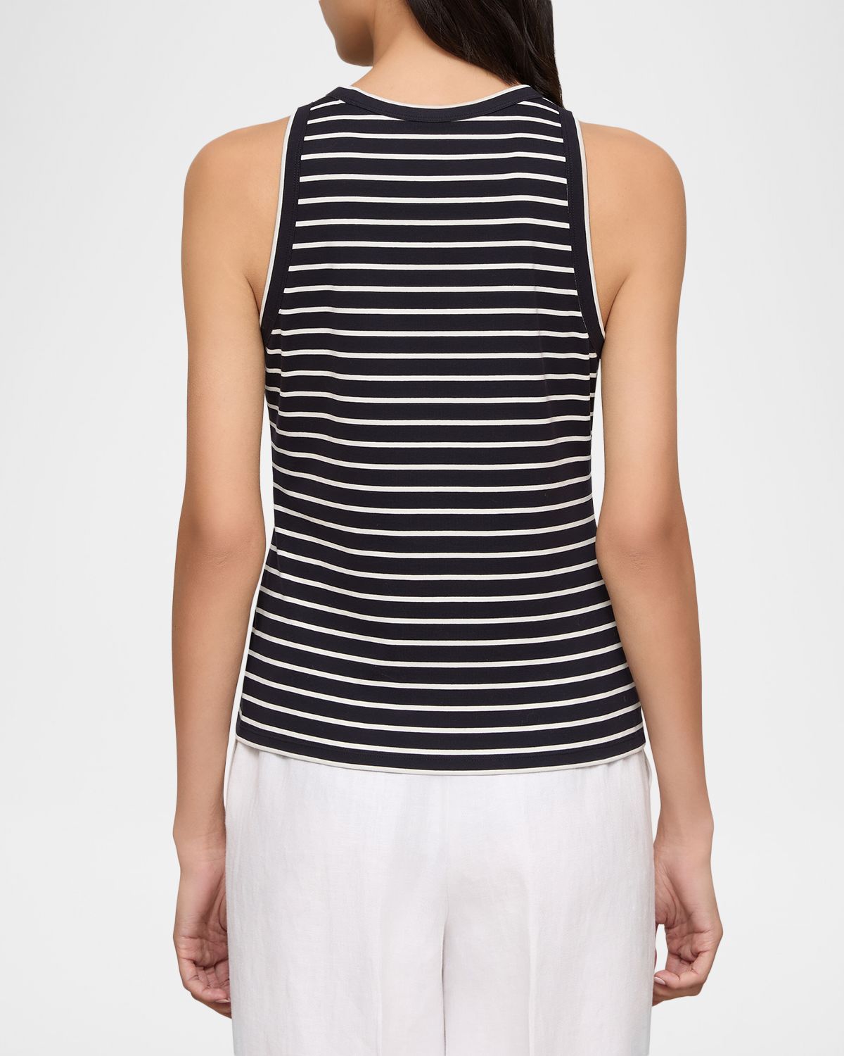 Lafayette 148 New York Striped Racerback Tank