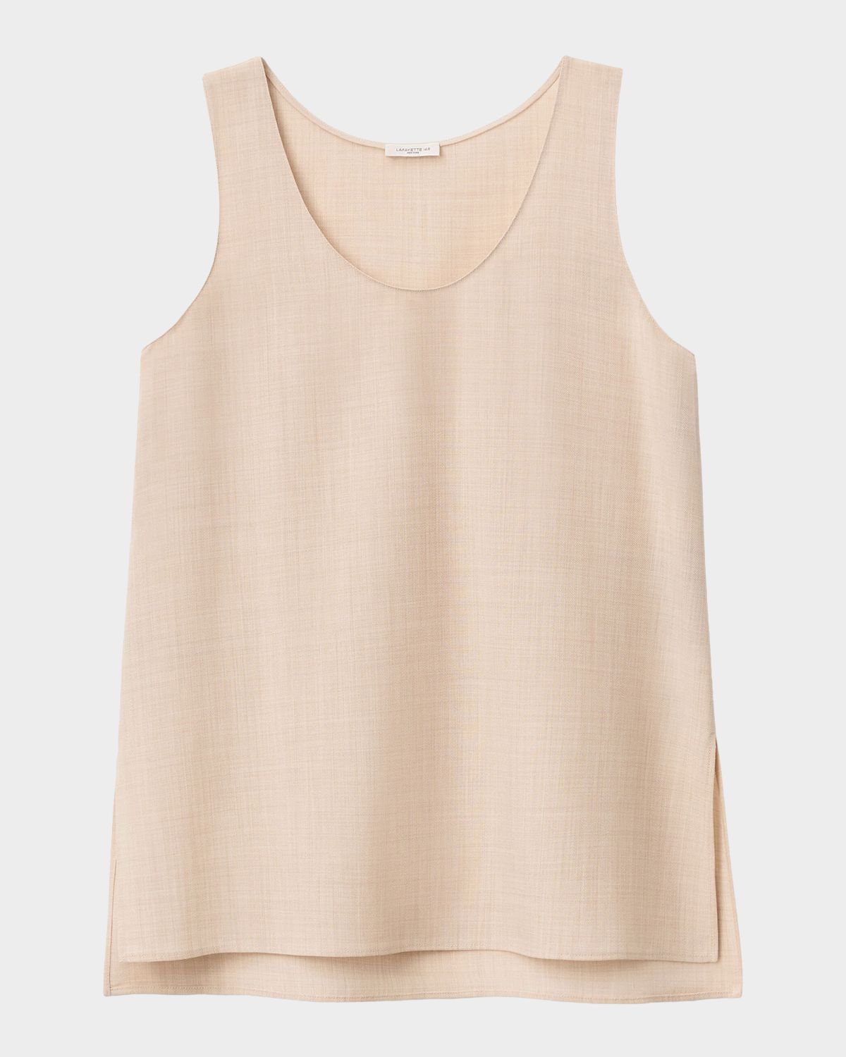 Lafayette 148 New York Scoop-Neck Wool-Silk Tank