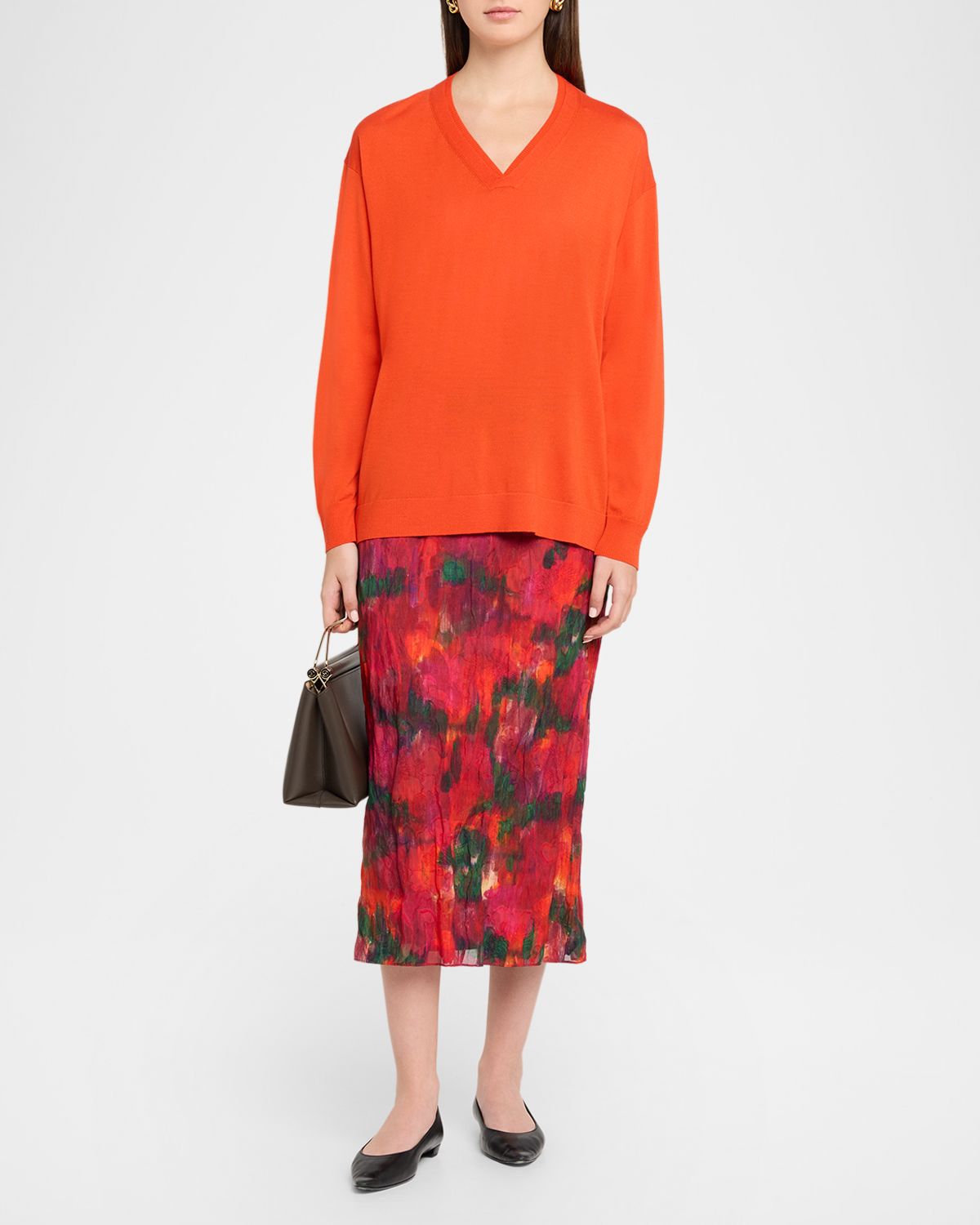 Lafayette 148 New York V-Neck Merino Wool Knit Sweater | Thumbnail 2 Lafayette 148 New York V-Neck Merino Wool Knit Sweater | Thumbnail 2