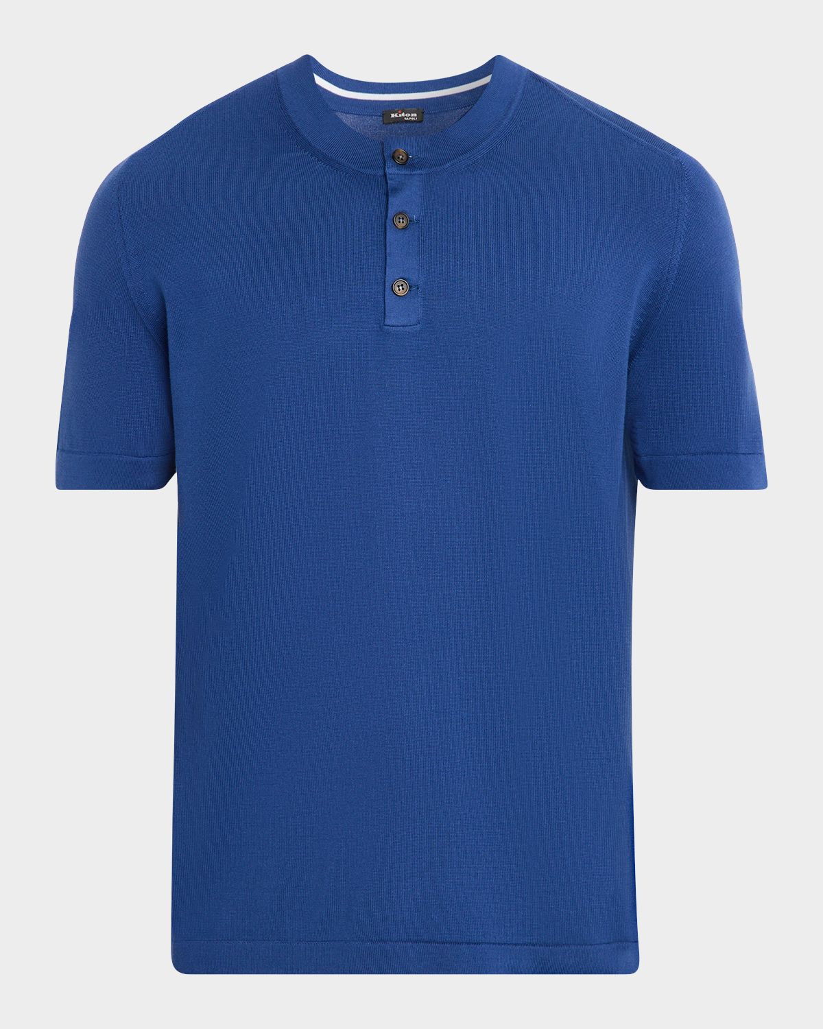 Kiton Men 's Cotton Henley T-Shirt