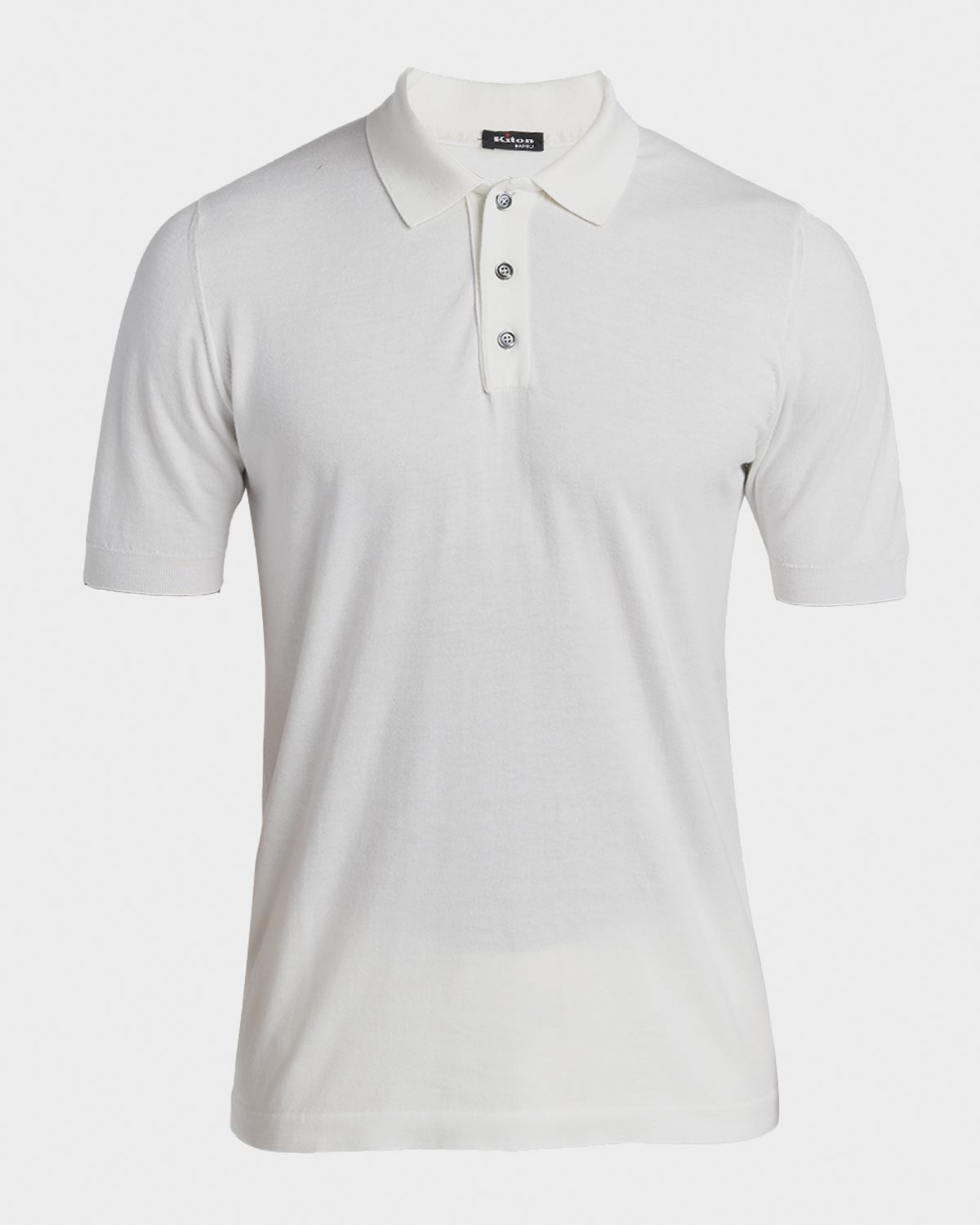 Kiton Men 's Cotton Classic-Fit Polo Shirt