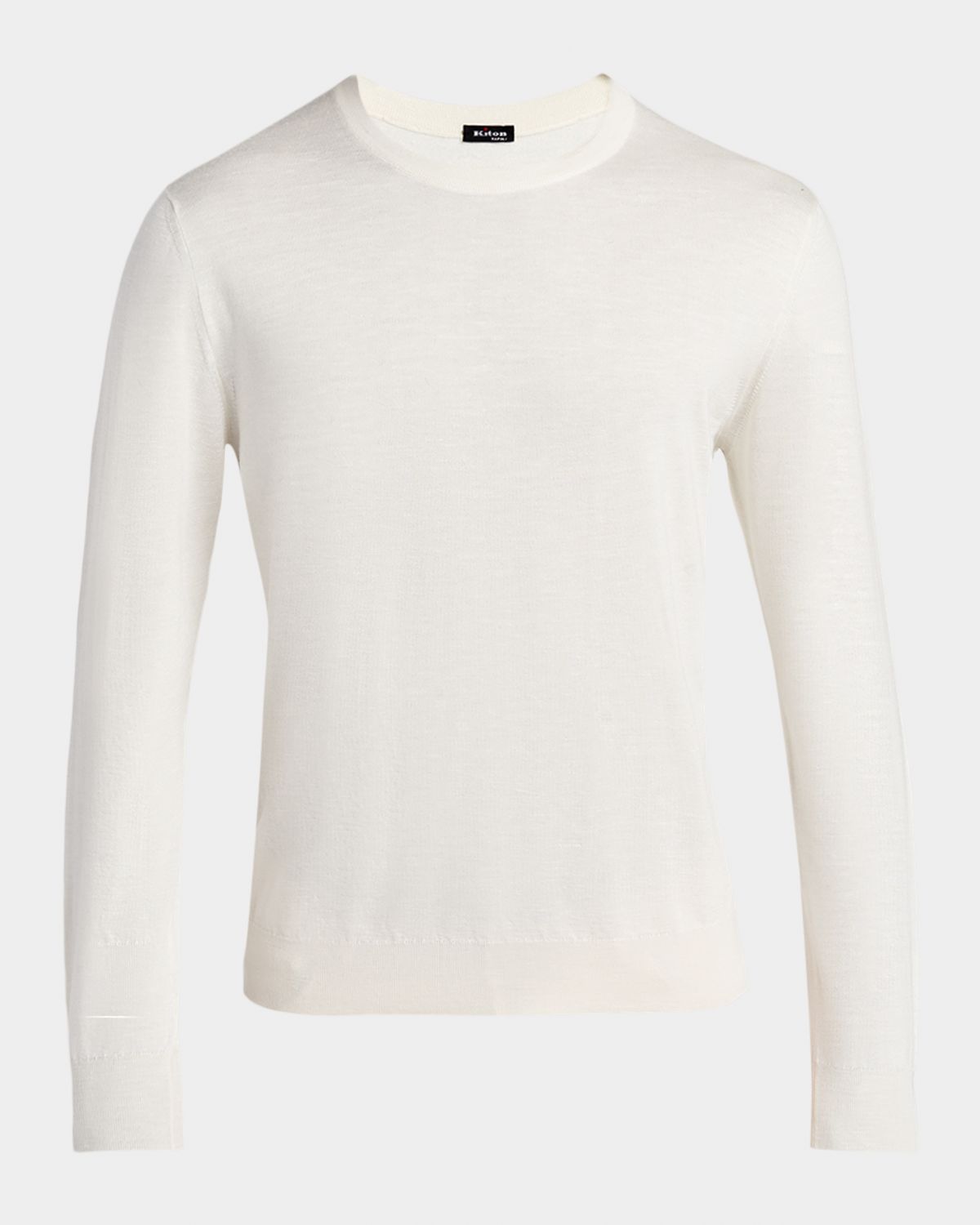Kiton Men 's Icon Silk, Cashmere and Linen Crewneck Sweater