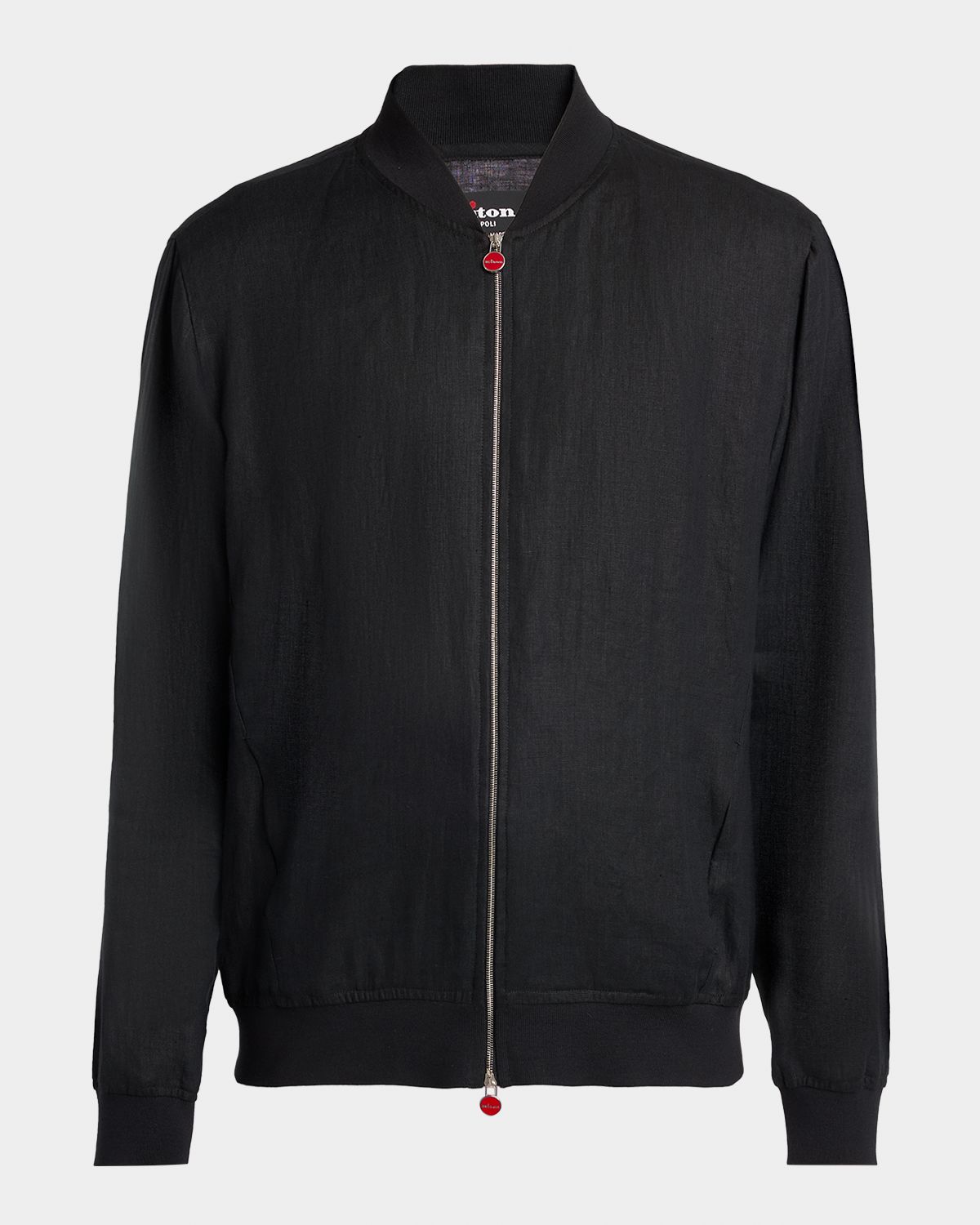 Kiton Men 's Linen Full-Zip Blouson
