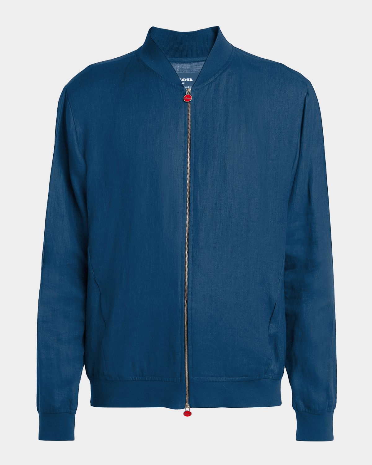 Kiton Men 's Linen Full-Zip Blouson