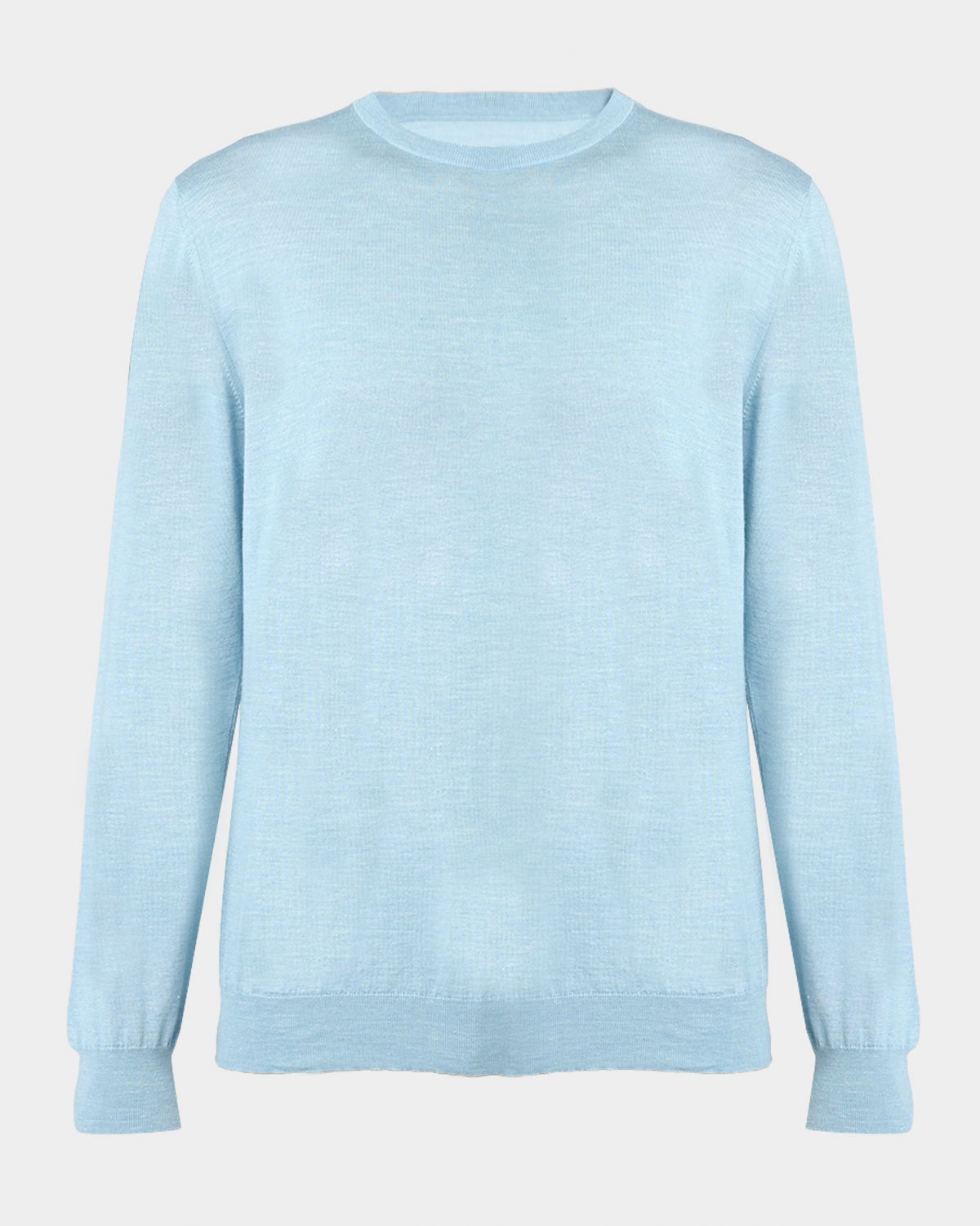 Kiton Men 's Silk, Cashmere and Linen Crewneck Sweater