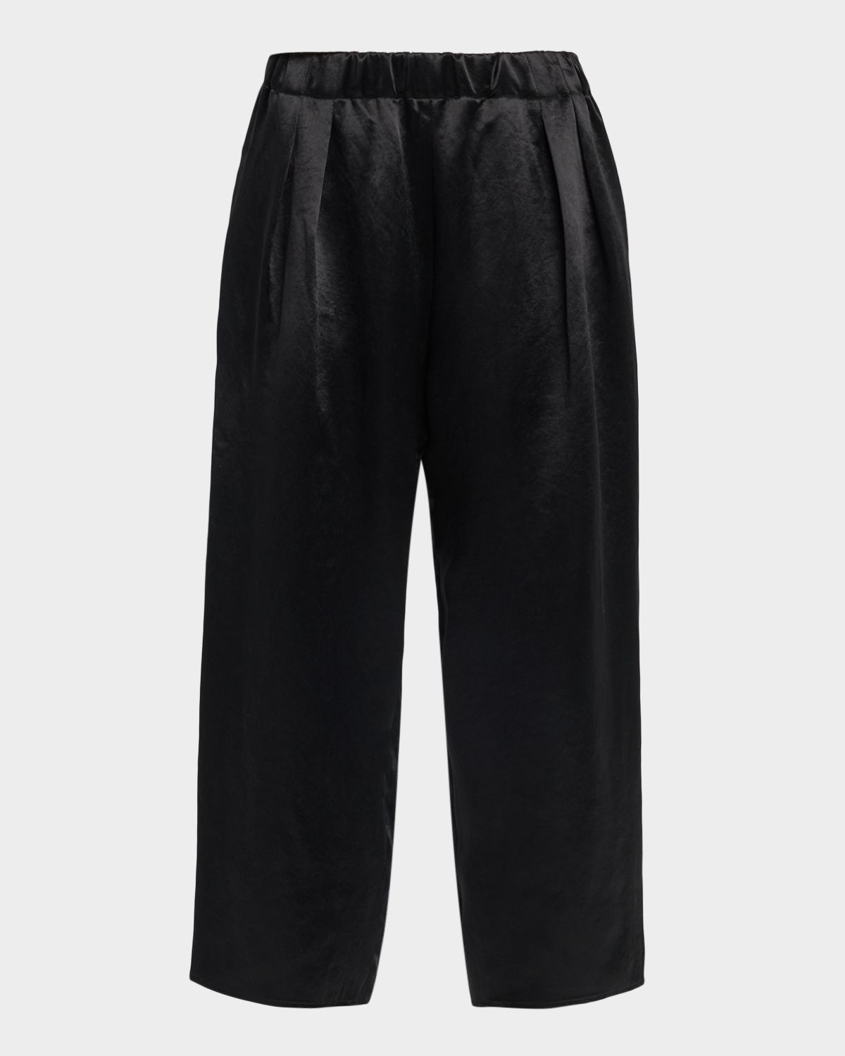 MARIA MCMANUS Lyocell Wide-Leg Crop Pull-On Pants
