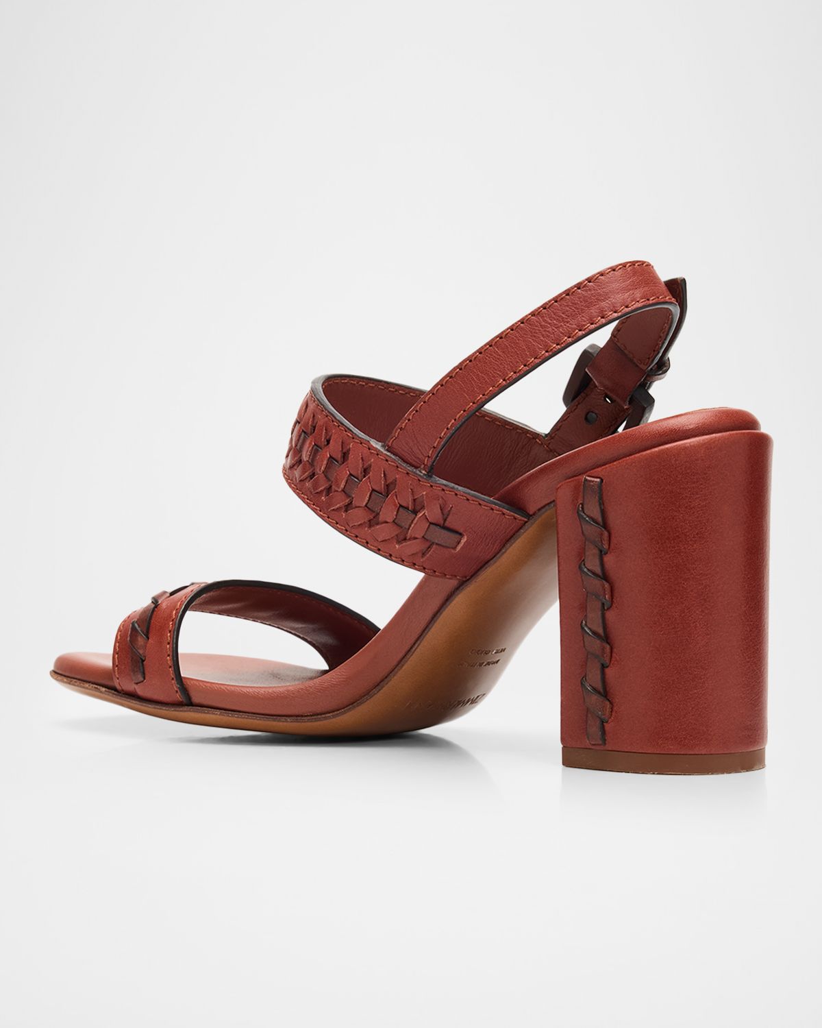 Zimmermann 85mm Alchemy Leather Block-Heel Sandals