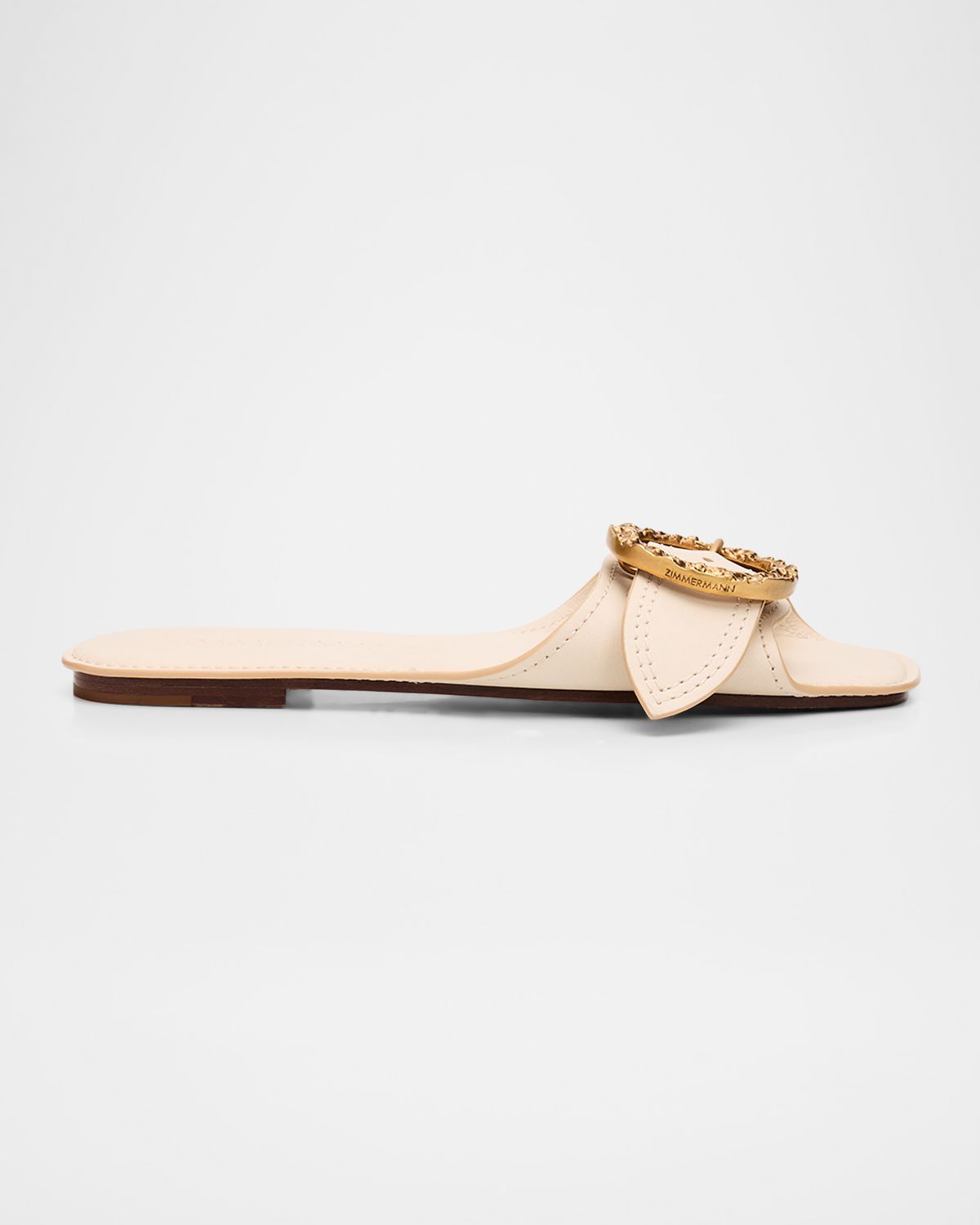 Zimmermann Solena Leather Flat Slide Sandals | Thumbnail 5 Zimmermann Solena Leather Flat Slide Sandals | Thumbnail 5