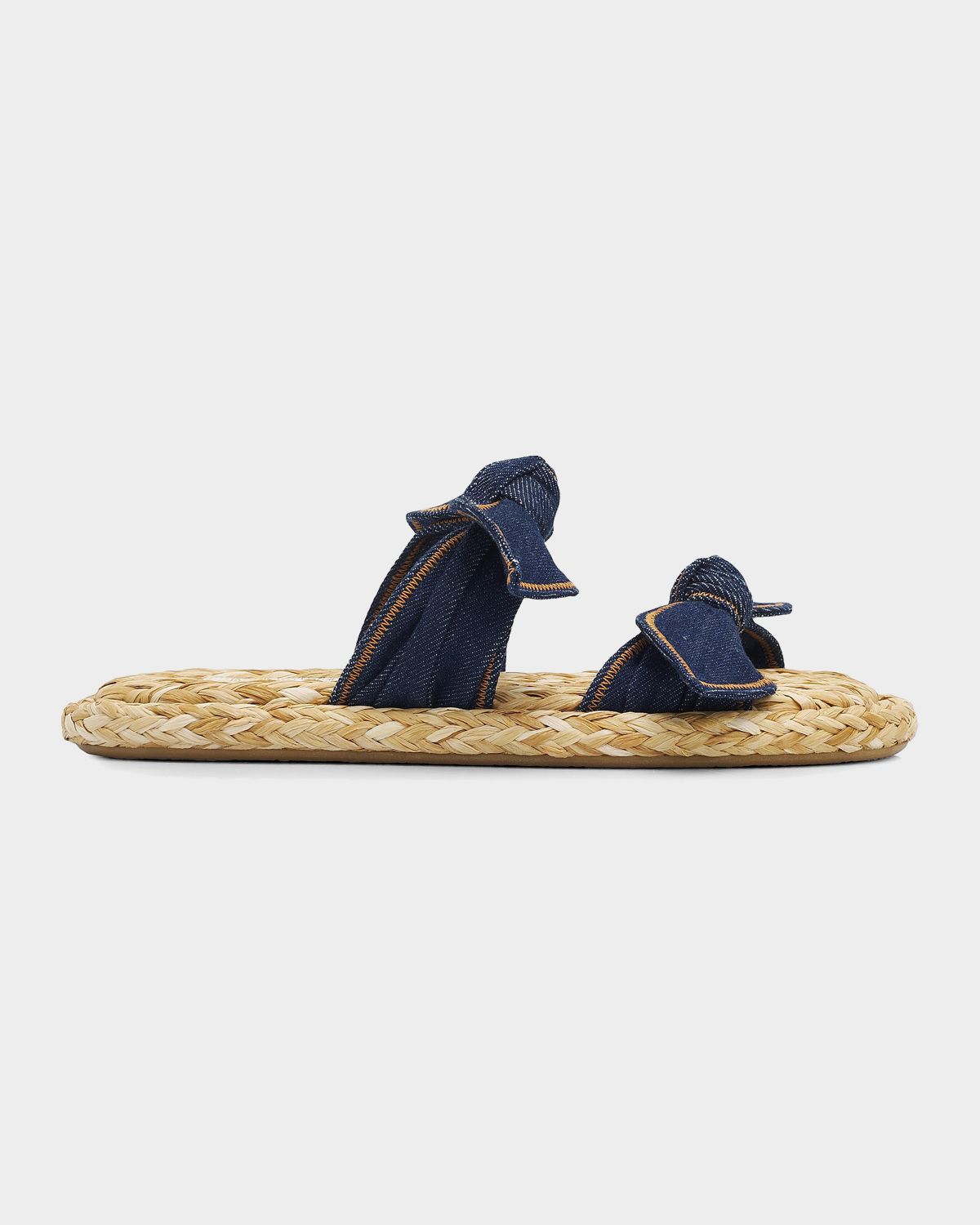 Zimmermann Carousel Denim & Raffia Slides | Thumbnail 7 Zimmermann Carousel Denim & Raffia Slides | Thumbnail 7
